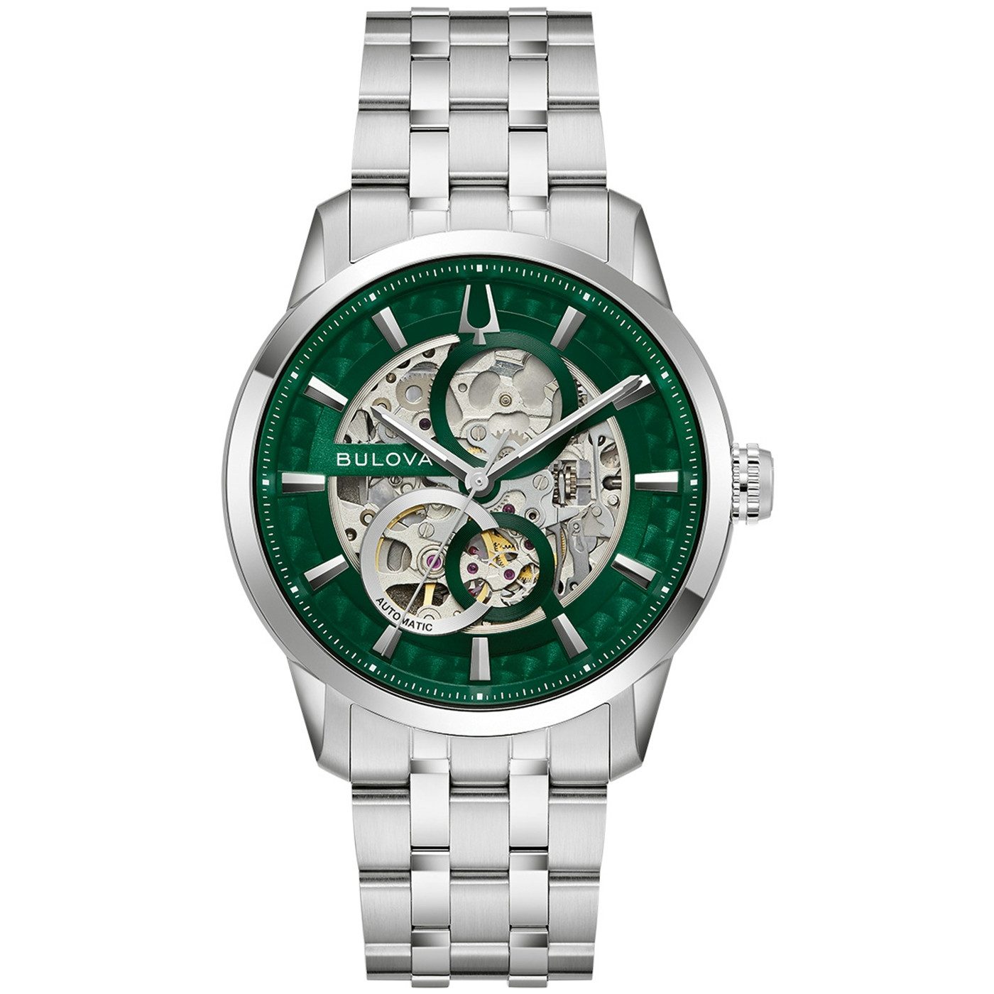 Bulova Automatikuhr Sutton 96A329, Armbanduhr, Herrenuhr, Mechanische Uhr, günstig online kaufen