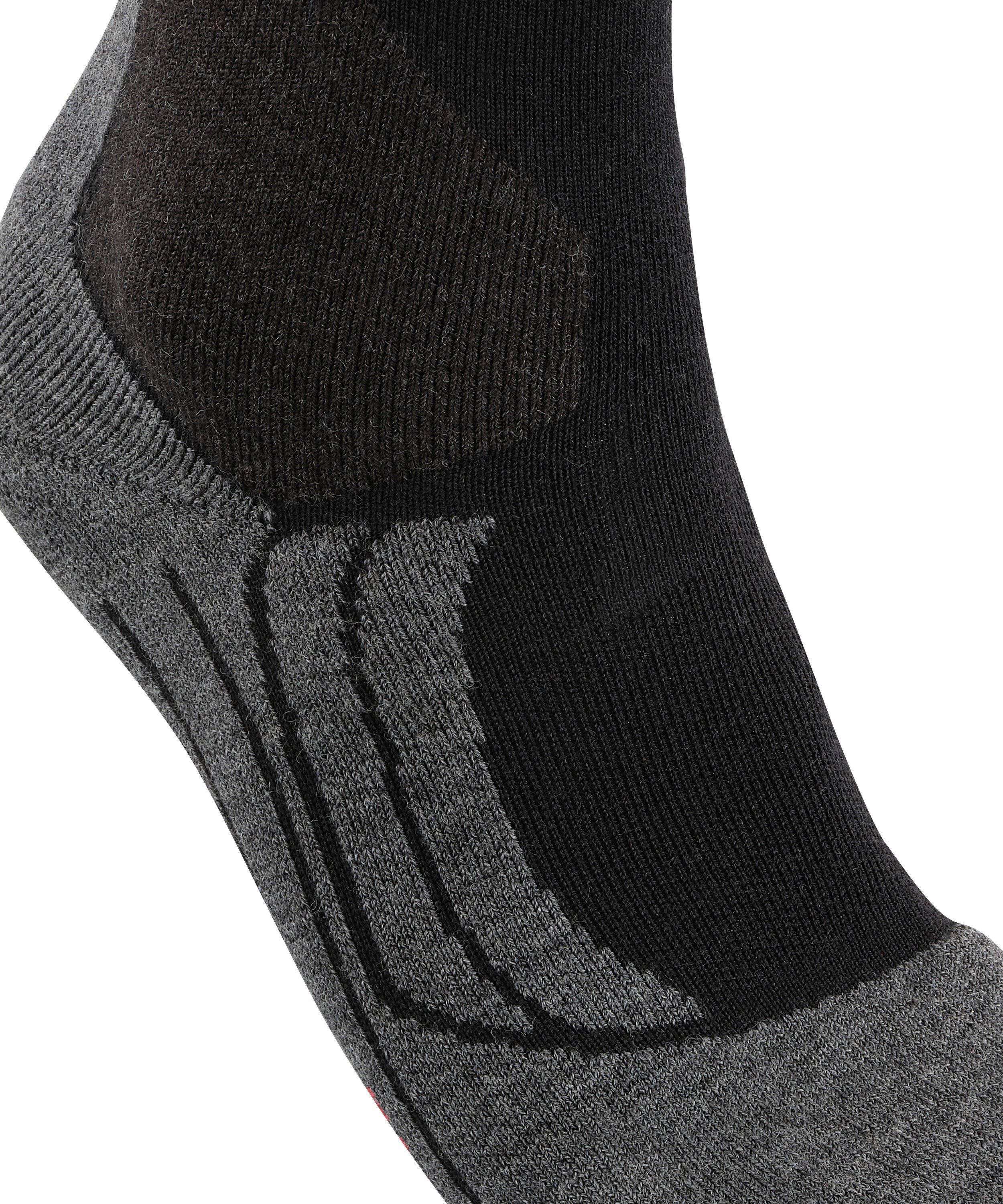SK2 black-mix für mittelstarker Intermediate Komfort Wool FALKE (3010) Polsterung Kontrolle mit und Skisocken (1-Paar)