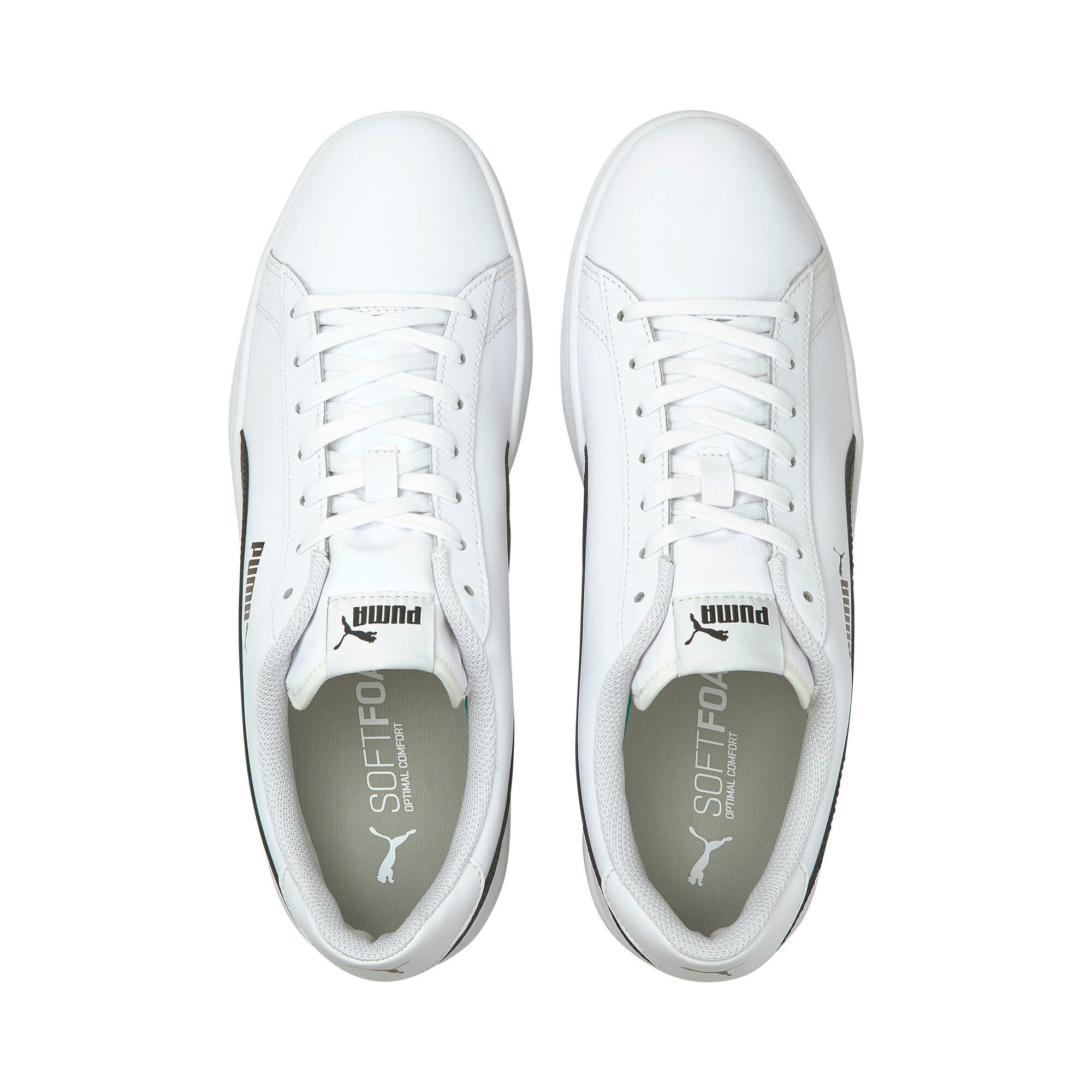 PUMA SMASH V2 L Sneaker atmungsaktives Obermaterial aus Leder und Synthetik, Schnürung
