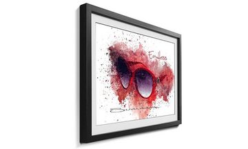 WandbilderXXL Bild mit Rahmen Endless Summer, Sonnenbrille, Wandbild, in 4 Größen erhältlich