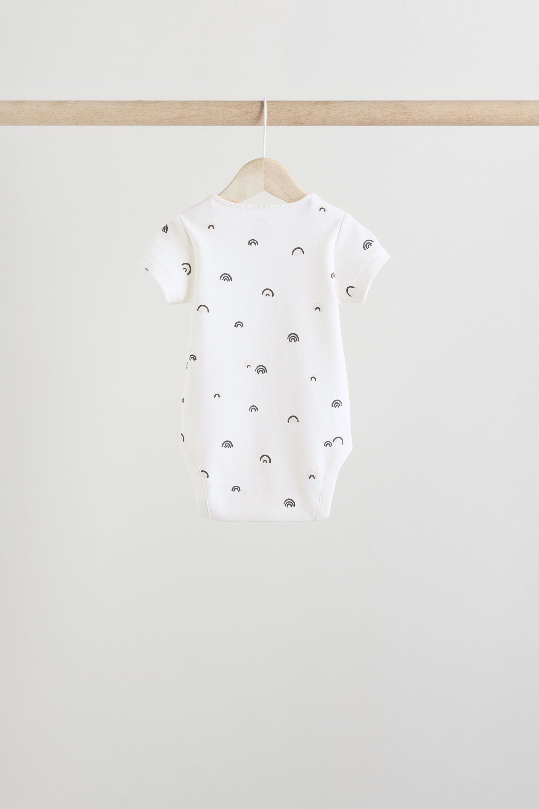Next T-Shirt-Body Kurzärmelige Babybodys 100 % Baumwolle, 5 Stk. (5-tlg)