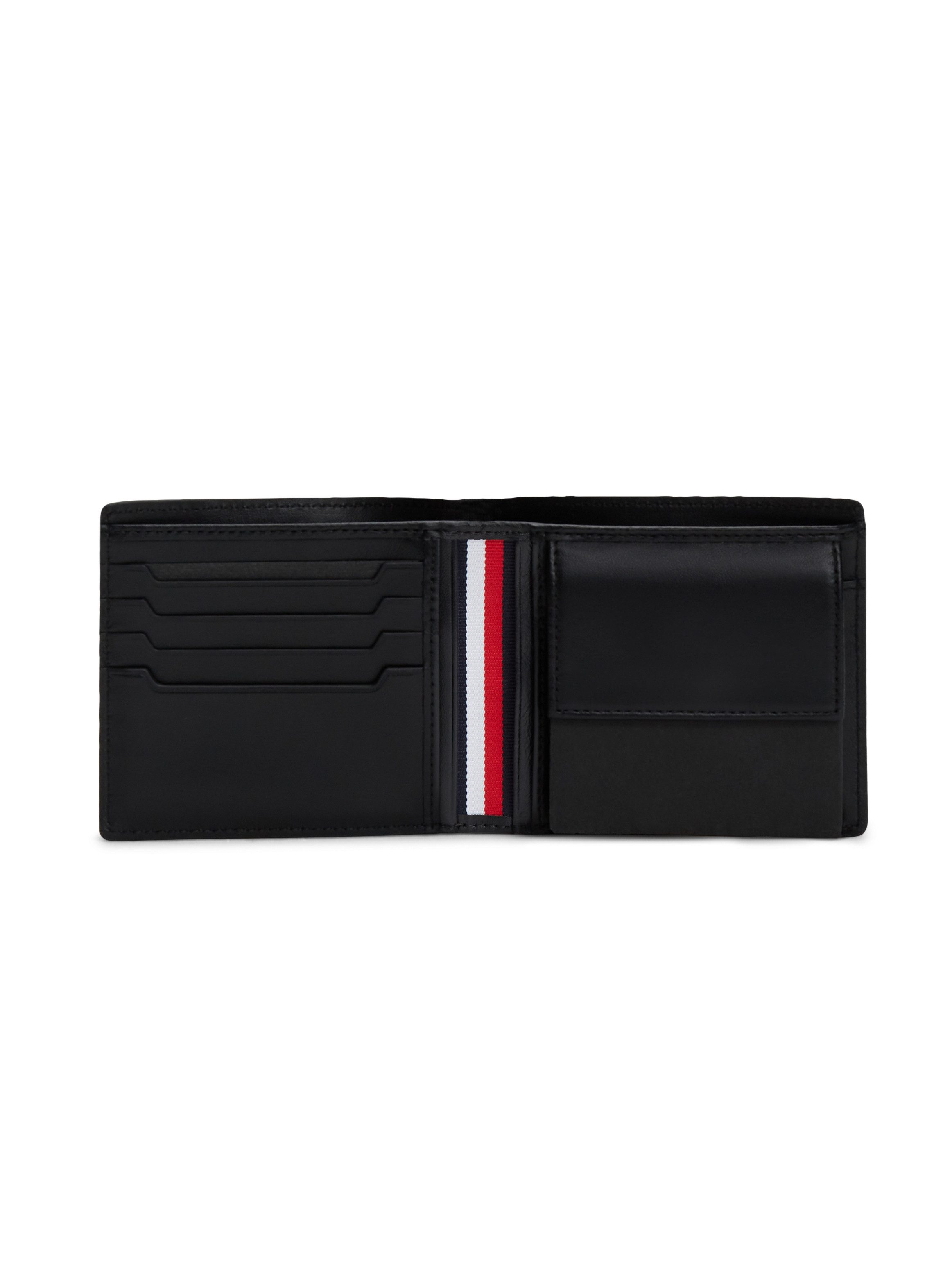 Tommy Hilfiger Geldbörse TH SOHO CC AND COIN, Unisex Geldbeutel, Portemonnaie mit Logoschriftzug, zum Klappen