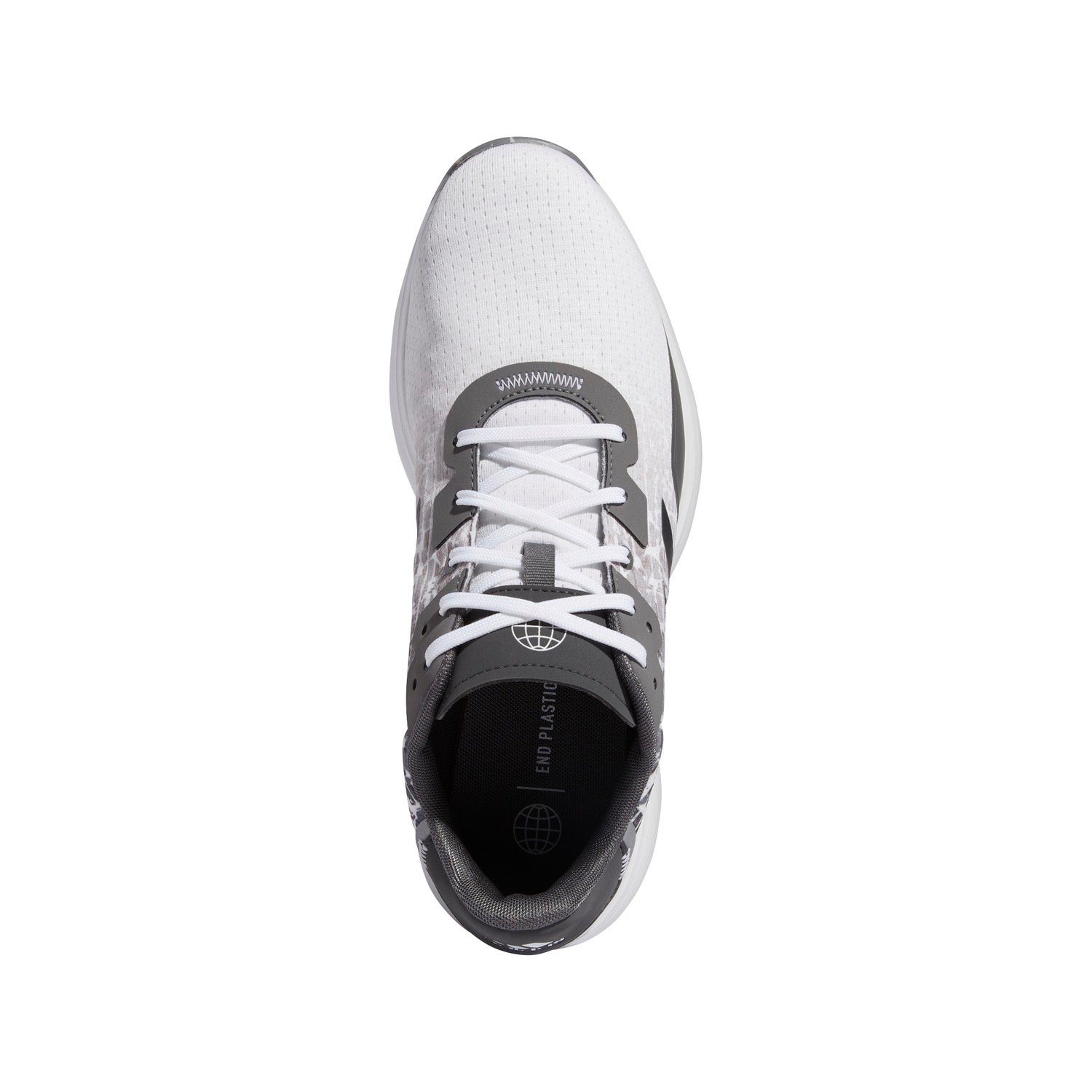 adidas Sportswear Adidas mit Obermaterial Herren Golfschuh 50% von S2G White/Grey Recycling-Anteil mindestens einem SL
