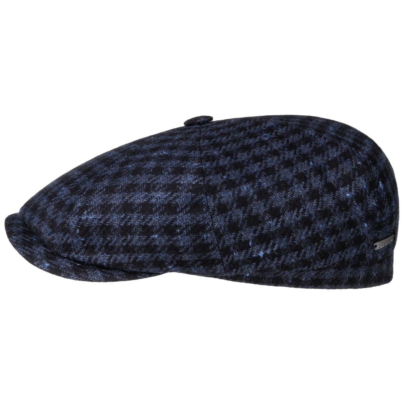 Stetson Flat Cap (1-St) Schirmmütze mit Schirm, Made in Germany dunkelblau