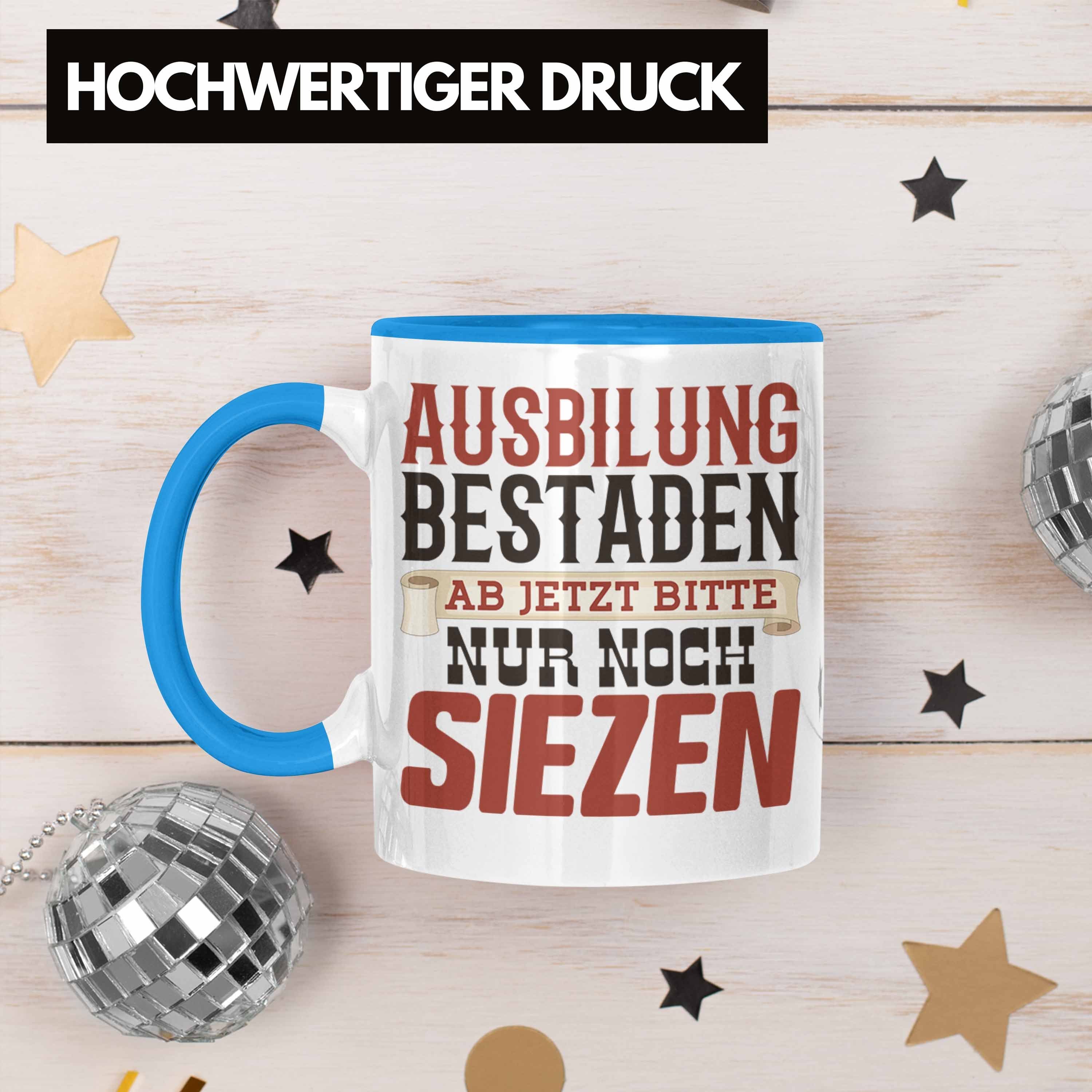 Bestanden Geschenk Tasse Trendation Tasse Ausbildung - Trendation Bestande Blau Geschenkidee