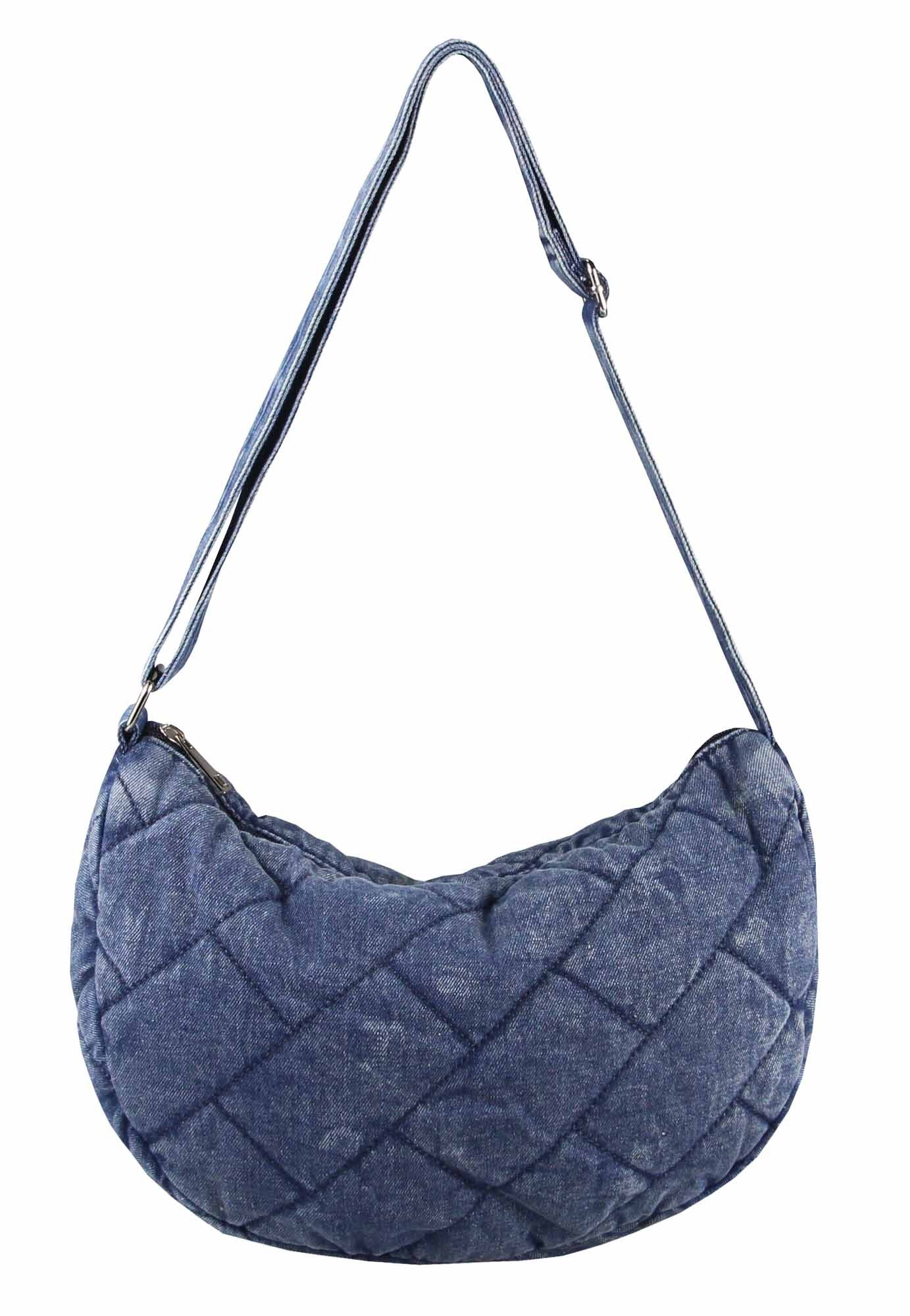 ITALYSHOP24 Schultertasche Damen Jeans Tasche Shopper günstig online kaufen