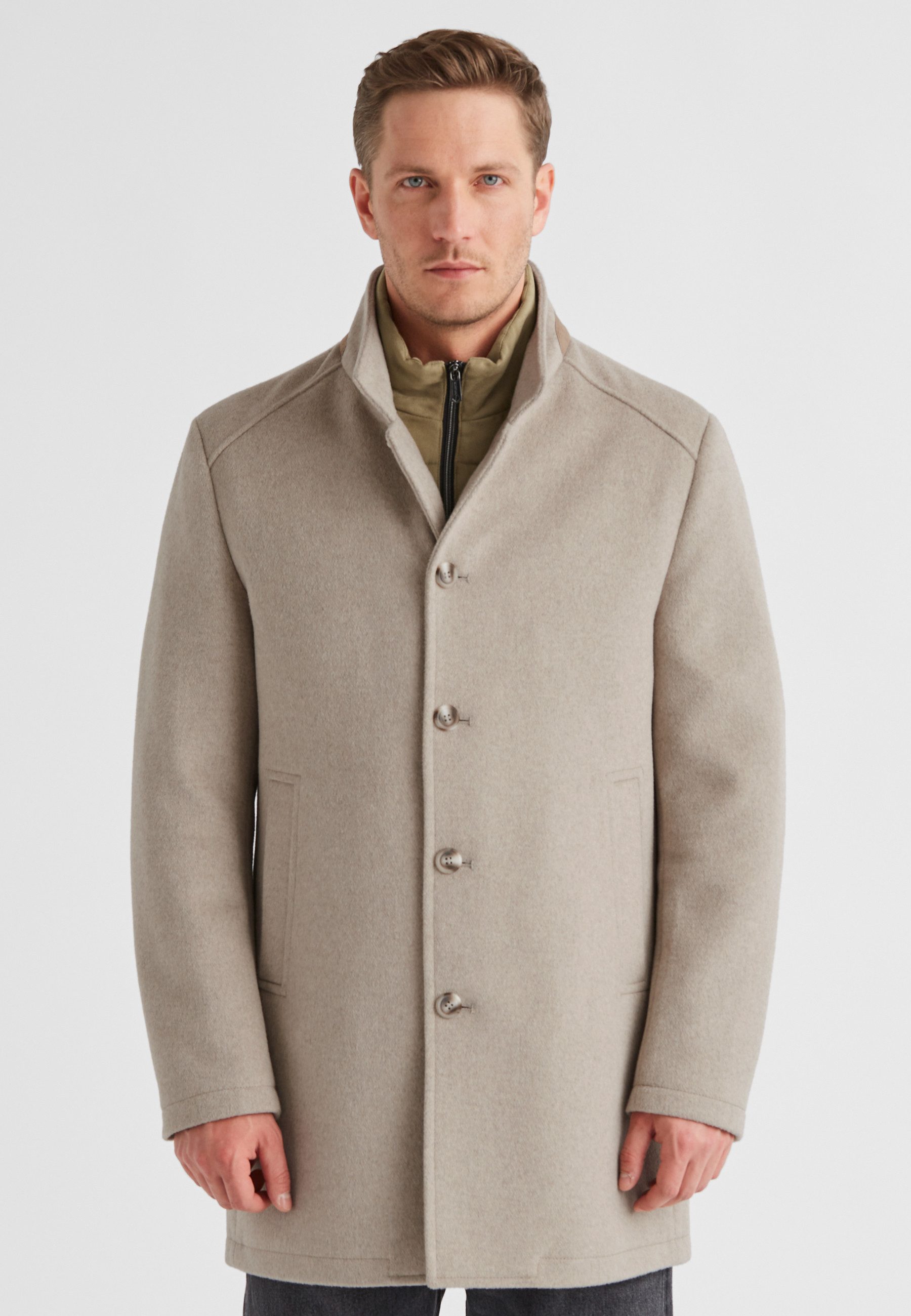 Milestone Kurzmantel MSDuran Herren Jacke Mantel kurz normale Passform