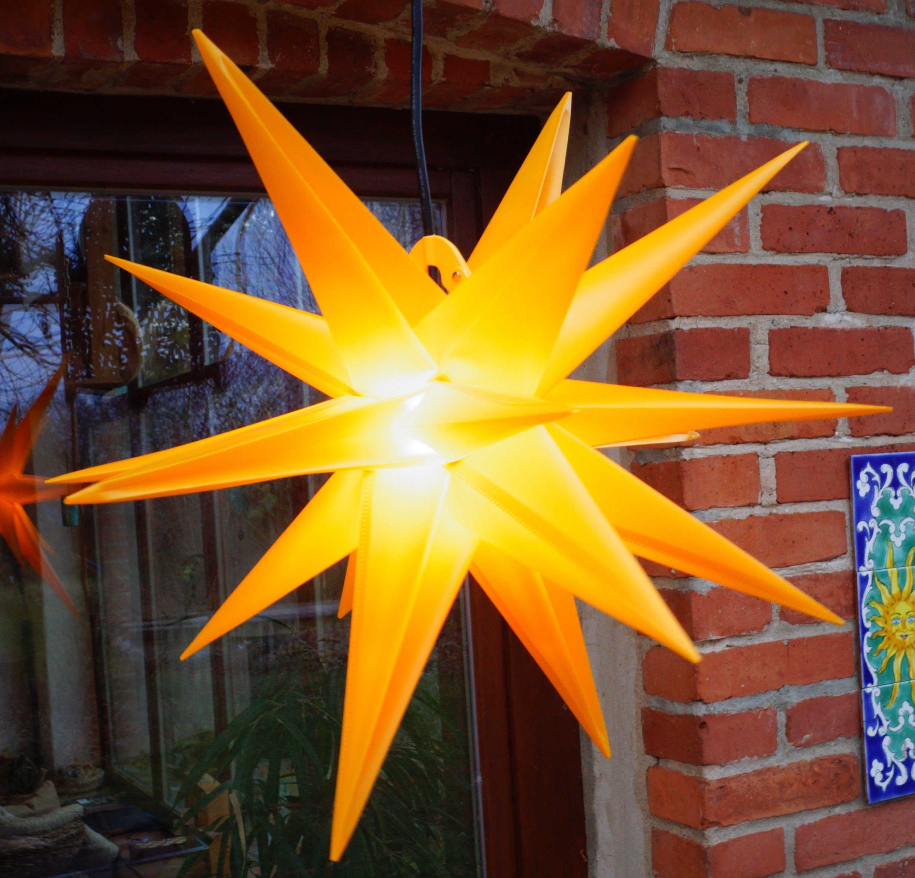 Guru-Shop LED-Stern für außen 3D Batterie Außenstern Kaspar, Weihnachtsster günstig online kaufen