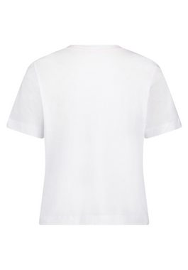 Cartoon T-Shirt mit Rundhalsausschnitt (1-tlg) Stickerei