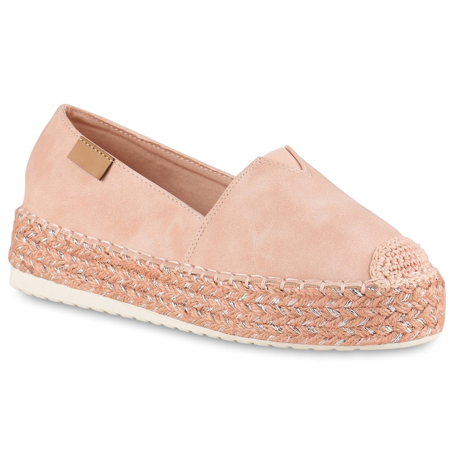 Bequeme VAN 838411 Rosa HILL Schuhe Espadrille