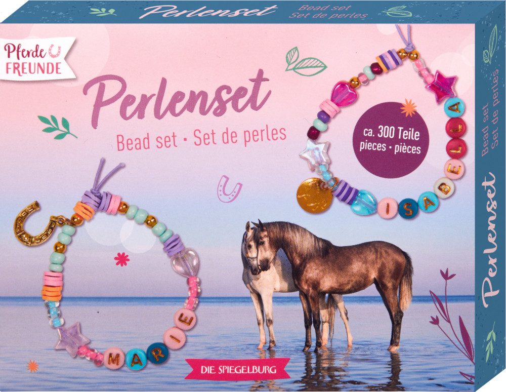 COPPENRATH DIE SPIEGELBURG Perlenarmband Perlenset - Pferdefreunde (Set, 300-tlg., 1)