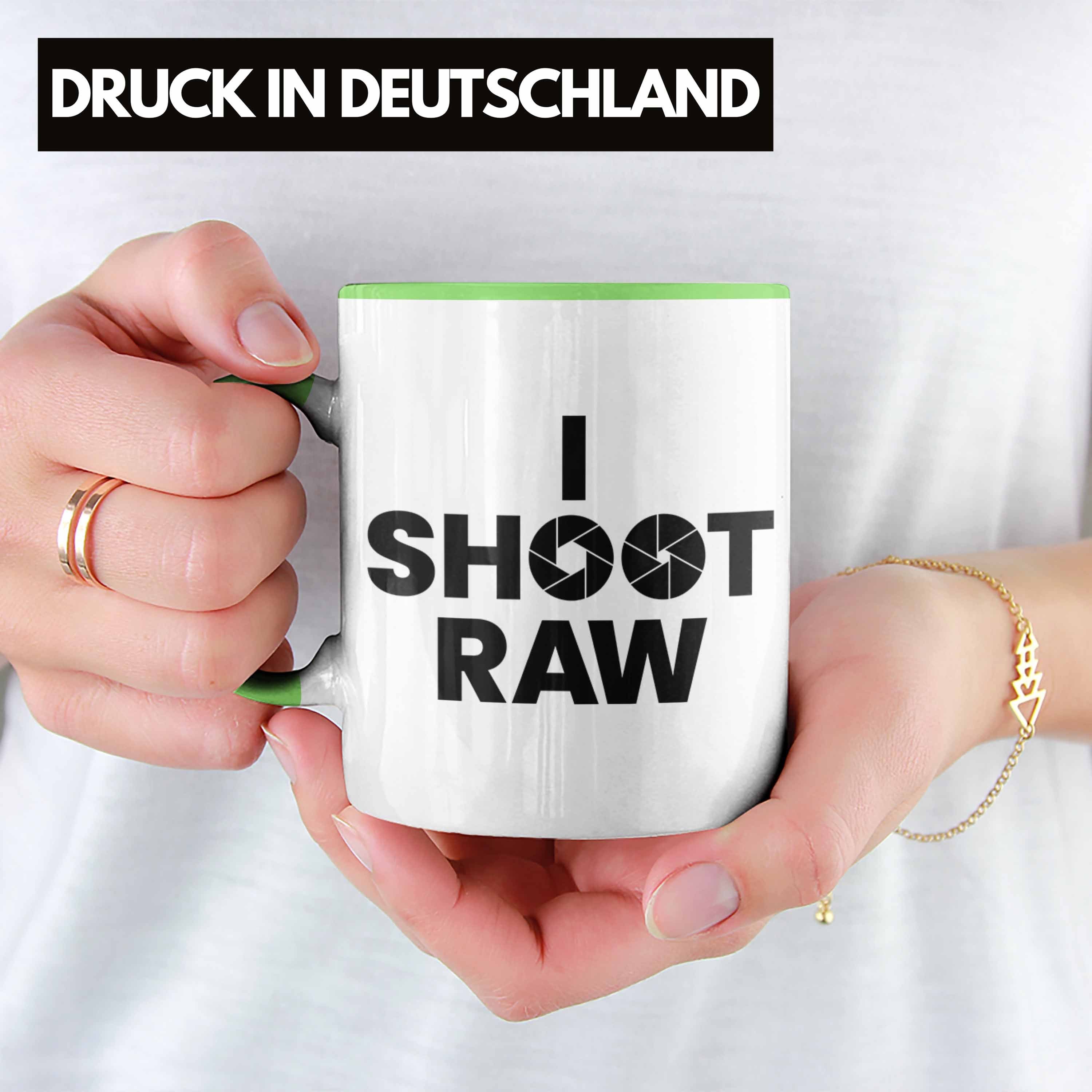 Spruch Raw Tasse Tasse Trendation i Grün Geschenk Fotograf Shoot