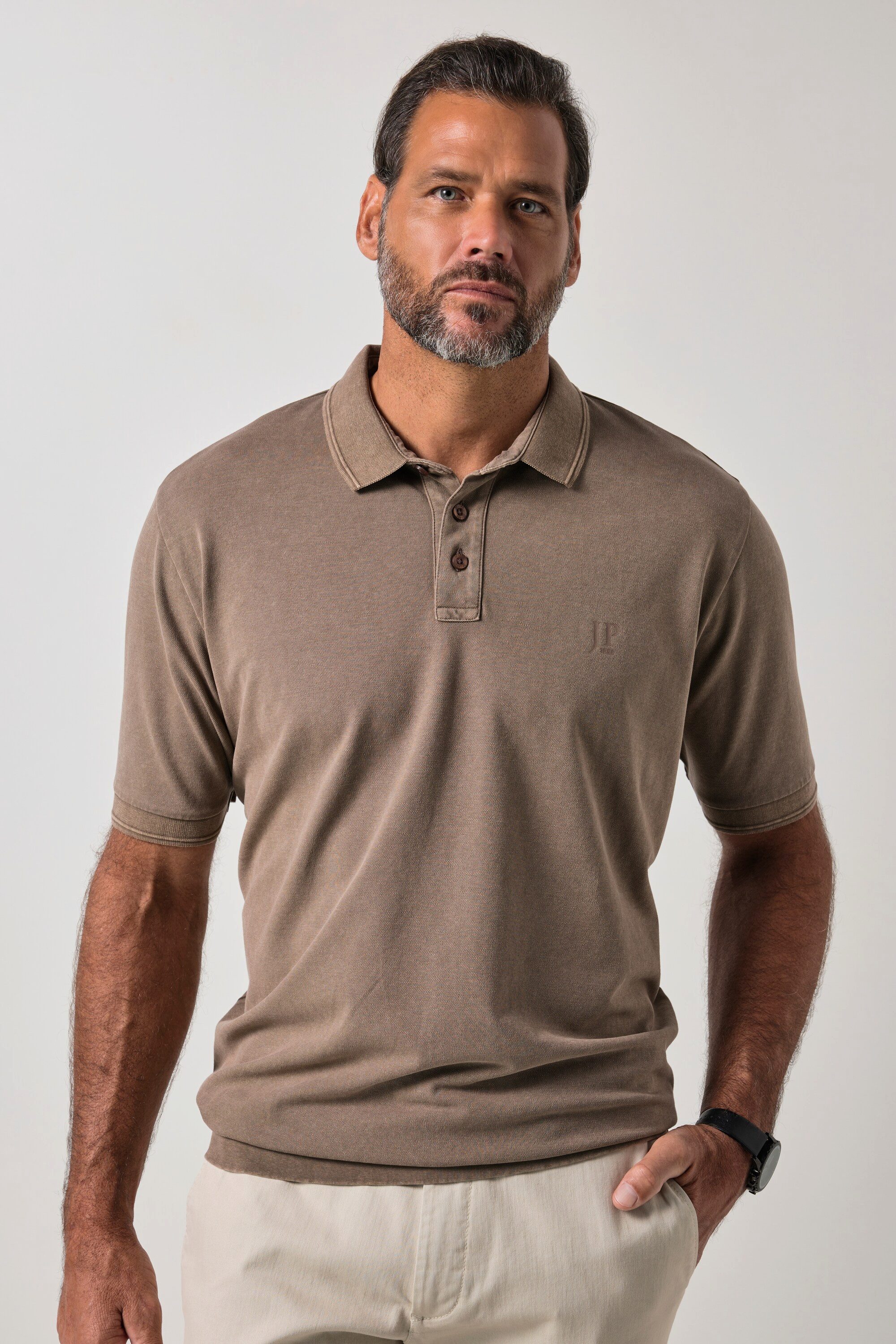 JP1880 Poloshirt Poloshirt FLEXNAMIC® Bauchfit Piqué Halbarm