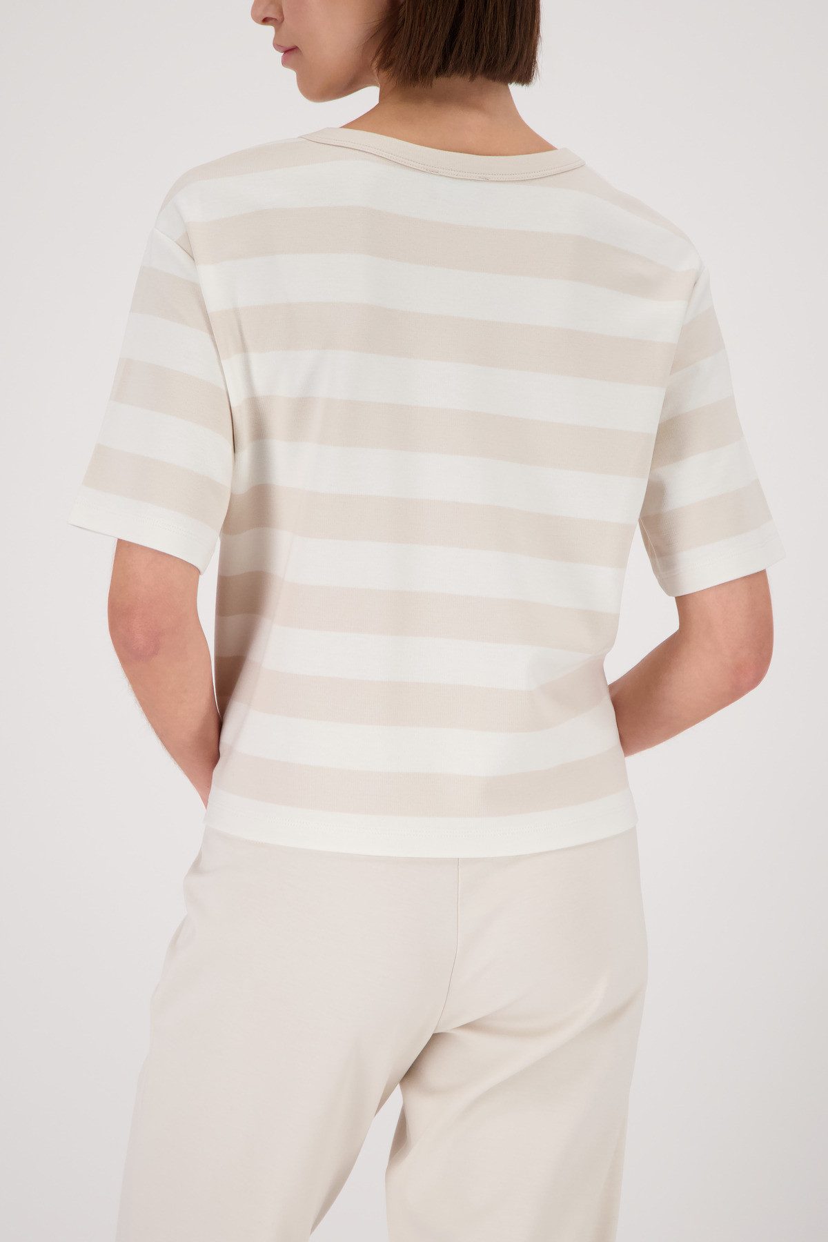 Monari Sweatshirt Sweatshirt Basic Ringel Regular fit mit Streifen