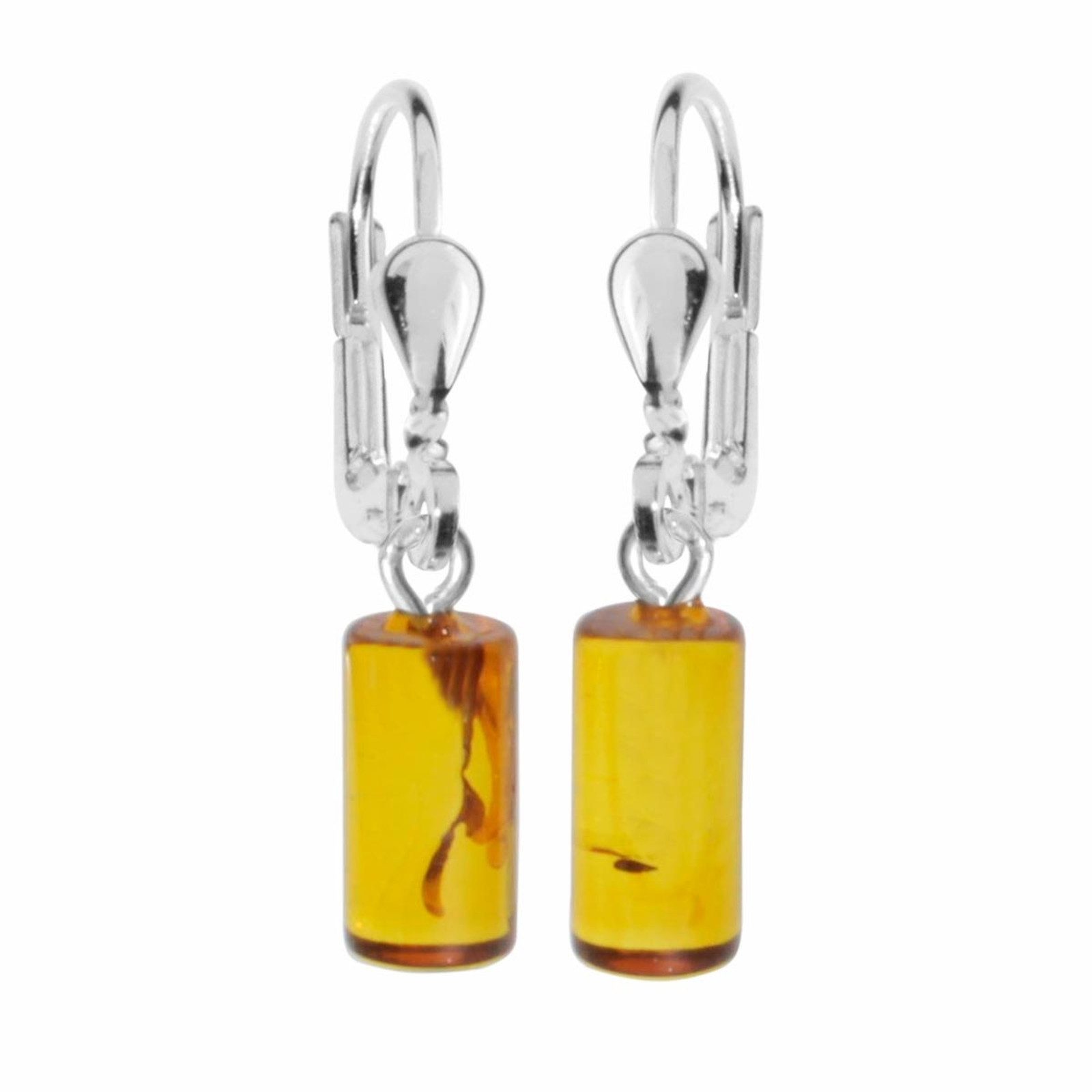 OSTSEE-SCHMUCK Paar Ohrhänger Ostsee-Schmuck Ohrhänger Walze 5 x 12 mm (2-tlg)