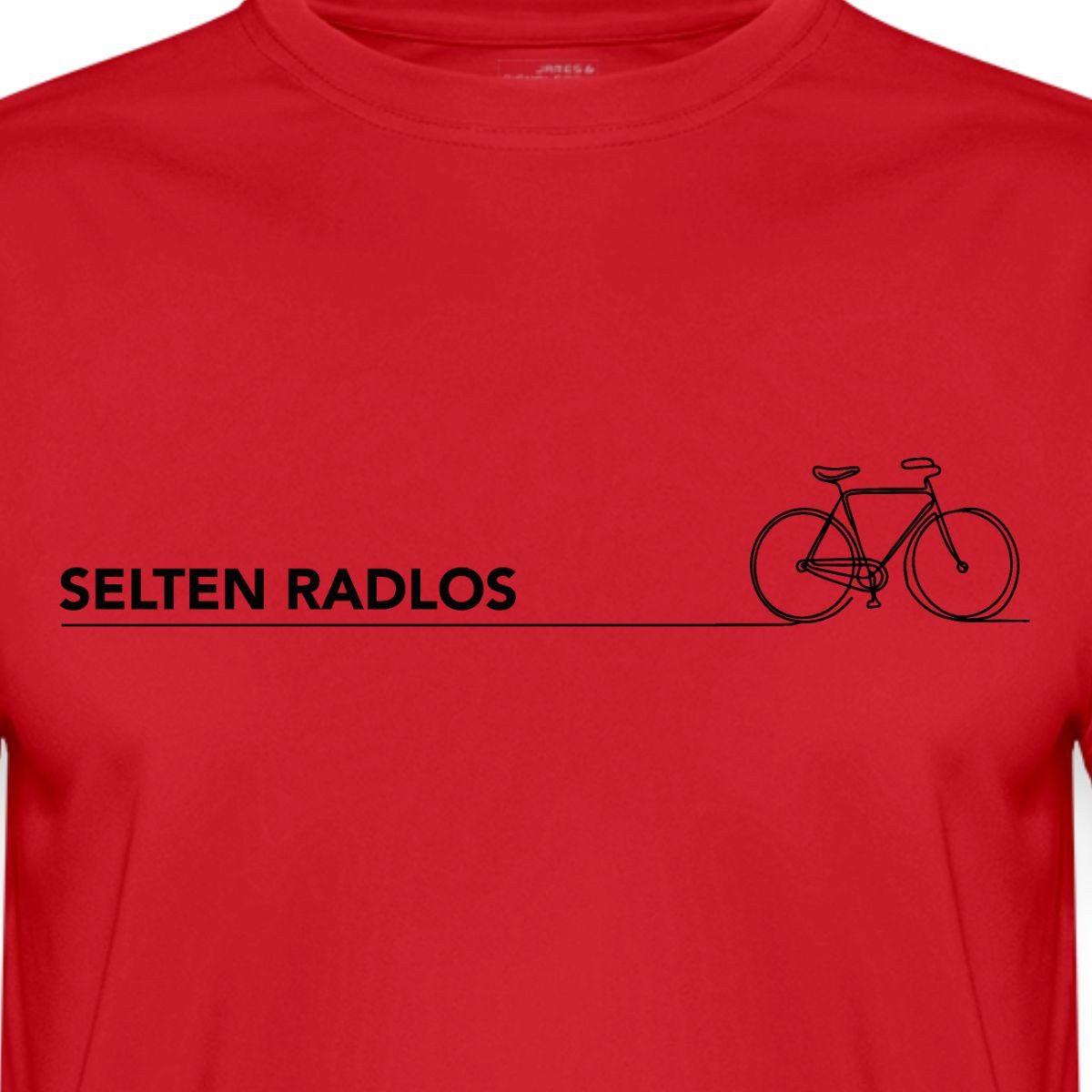 Spreadshirt Funktionsshirt Selten Radlos Minimalistisch Fahrrad Spruch Funktionsshirt Herren (1-tlg)