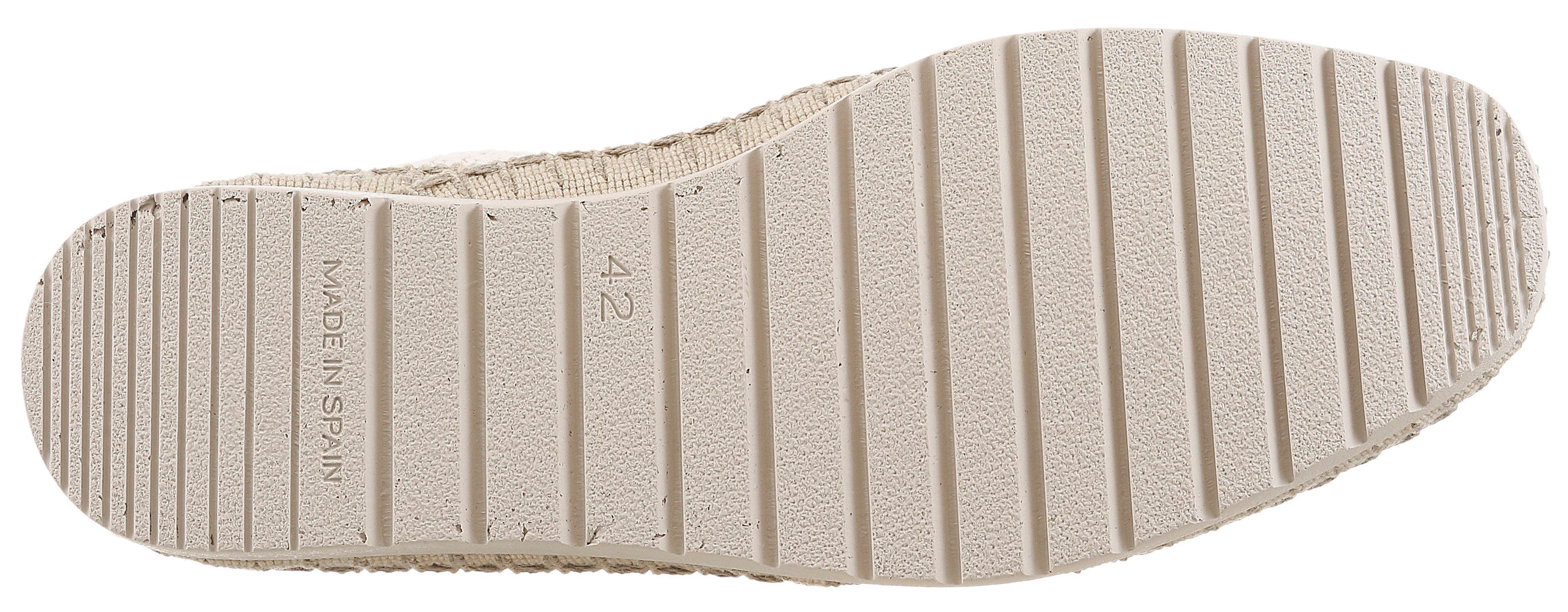 VERBENAS BORIS BUZZBEE Slipper Espadrille, Urlaubsschuh, Flat, Schlupfschuh mit Stretcheinsätze