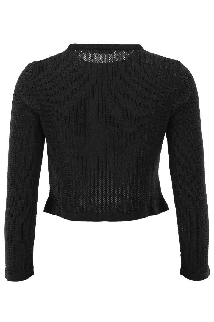 Orbis Textil GmbH & Co. KG Trachtenjacke Trachten Strickjacke - GERLINDA - schwarz – Bild 4 von 4