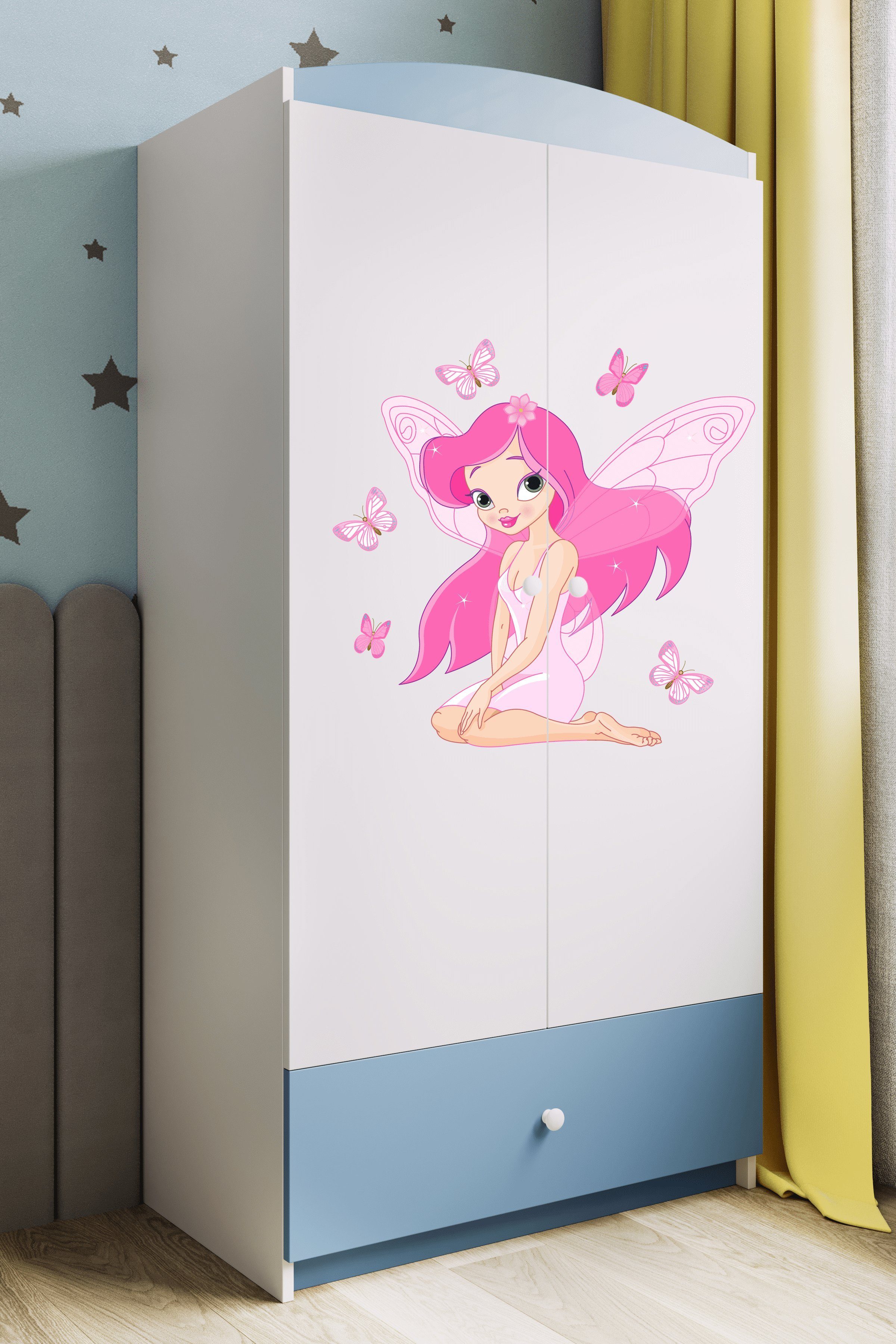 Bjird Kinderkleiderschrank Kleiderschrank Babydreams (4 Einlegeböden günstig online kaufen