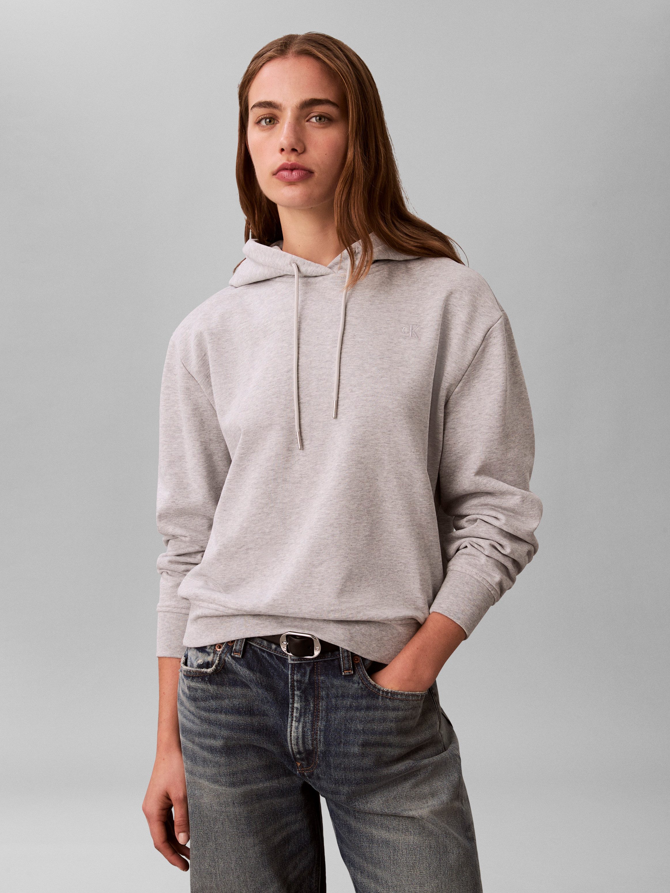 Calvin Klein Jeans Kapuzensweatshirt LS ARCHIVE TERRY PO HOOD Mit Rundhalsausschnitt