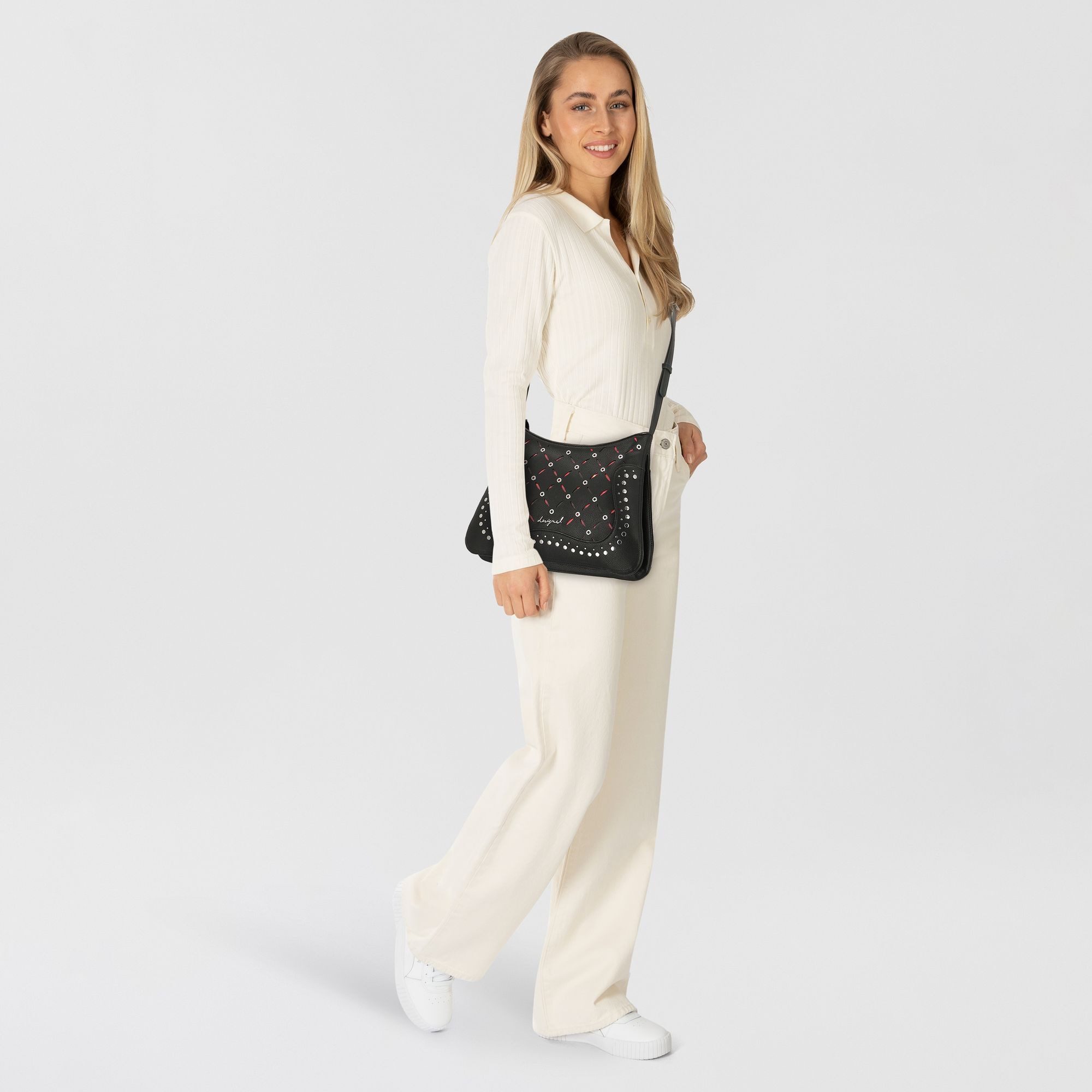 Desigual Schultertasche Yankee, Polyurethan