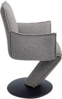 Komfort Drehteller & Struktur federnder mit Sessel Drive, Sitzschale, in Drehstuhl Metall Wohnen K+W schwarz
