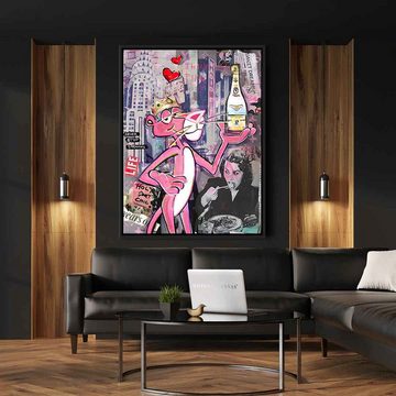 DOTCOMCANVAS® Leinwandbild Pink Panther Cristal, Leinwandbild Pink Panther Cristal Champagner Louis Roederer New York