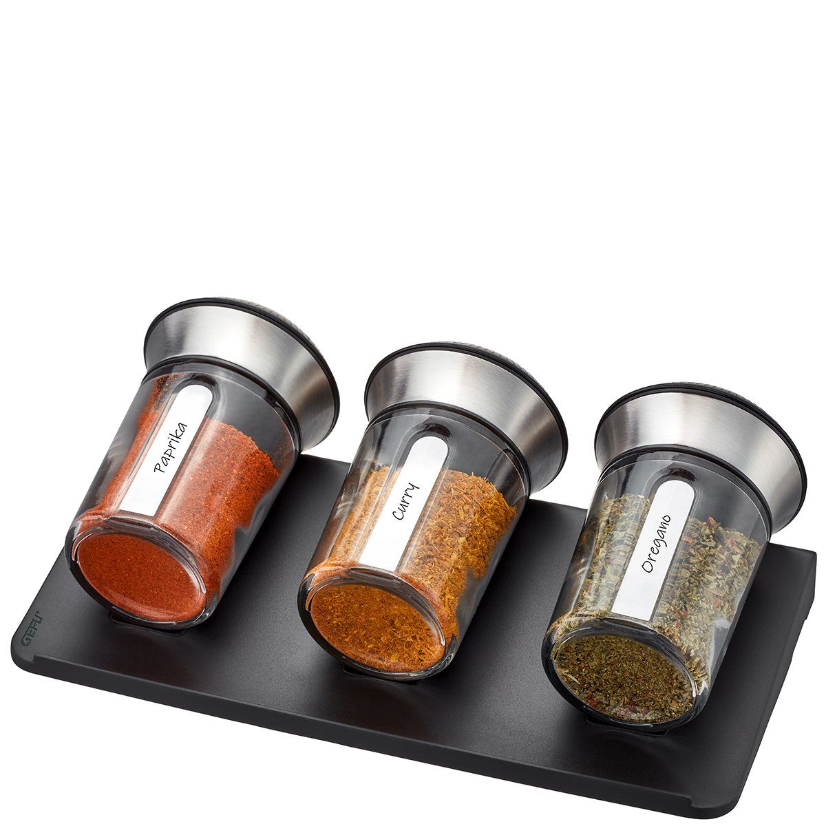 GEFU Gewürzstreuer Set: 3 Gewürz- und Kräuterstreuer X-PLOSION® + Gew