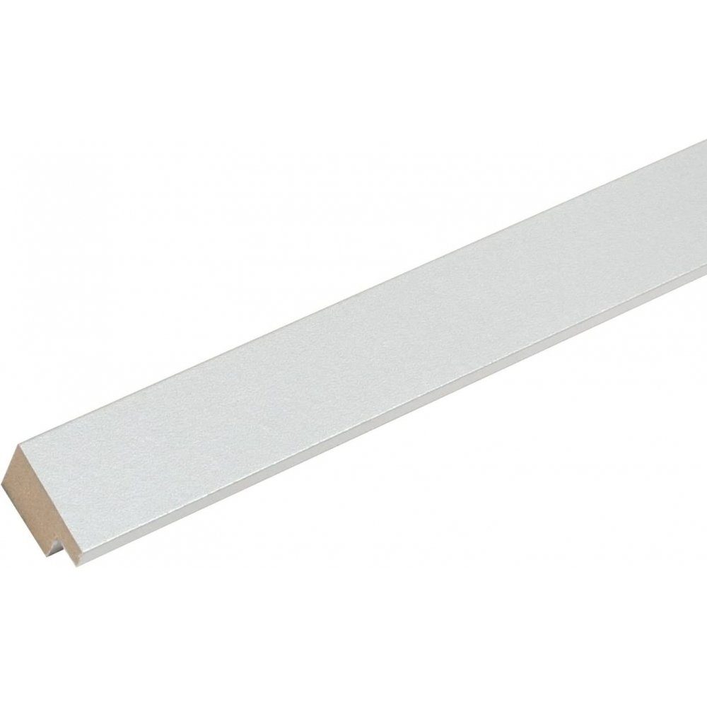 Deknudt Bilderrahmen S66KD1 P1 - Holz-Bilderrahmen mit Passepartout - silber