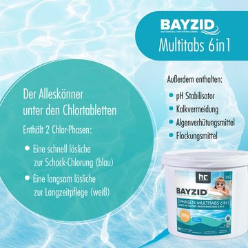 BAYZID Chlortabletten 5 kg BAYZID® 2-Phasen-Multitabs 200g 6in1