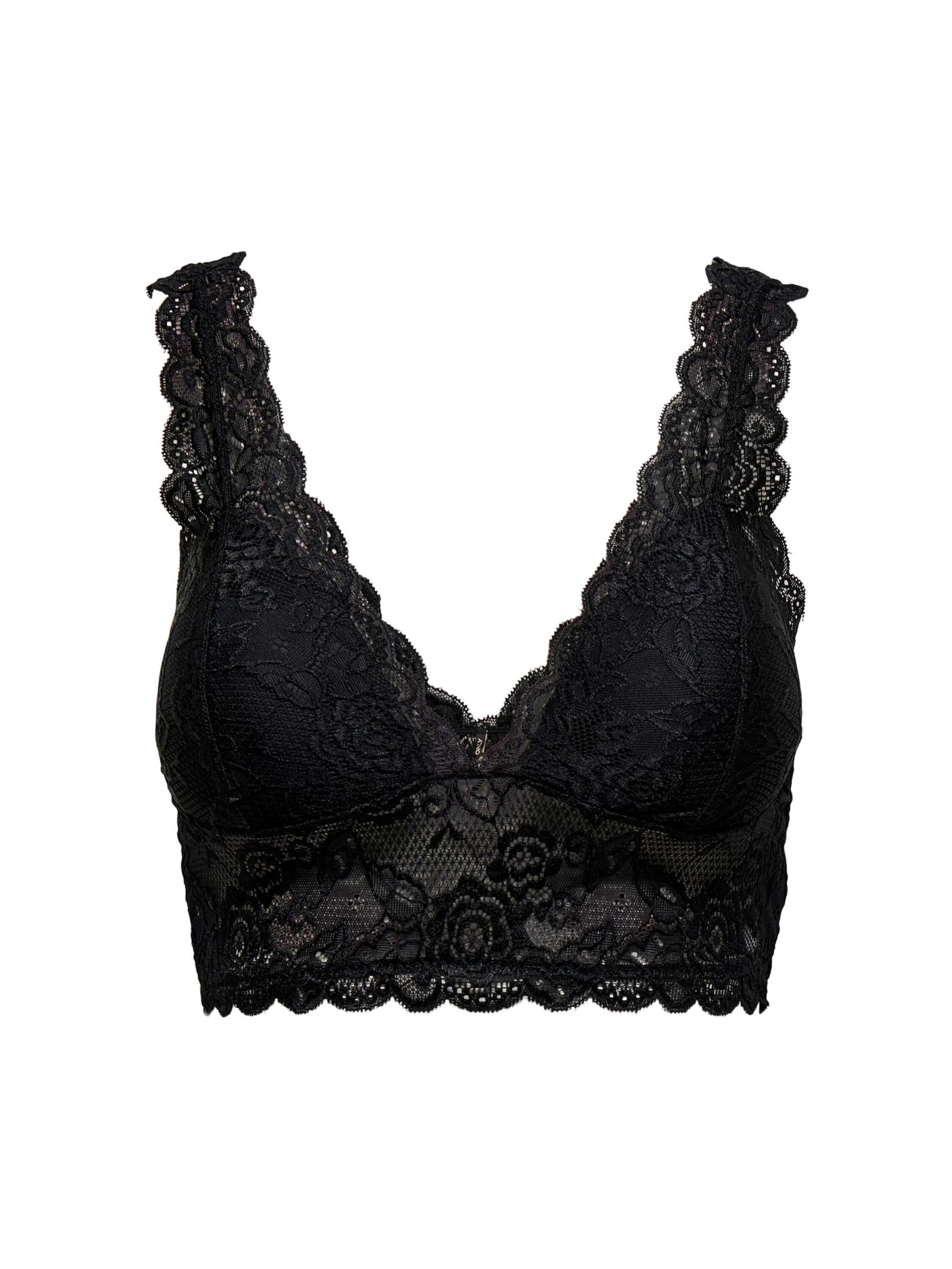 ONLY Spitzentop "ONLCHLOE – Spitzen-Bra mit gepolsterten Cups und Stretch", günstig online kaufen