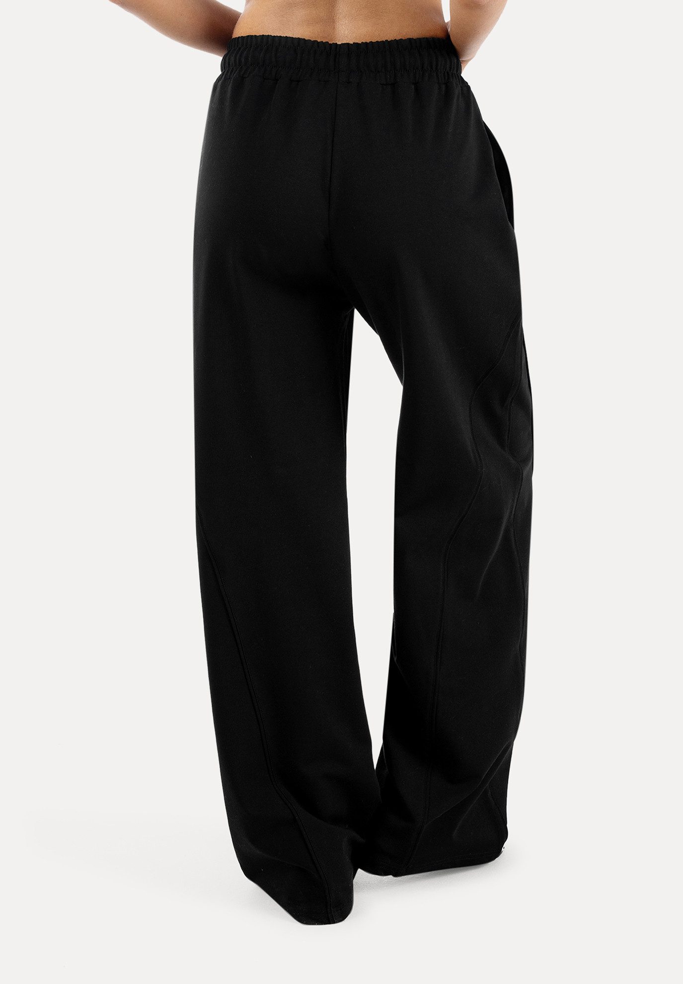 Smilodox Jogginghose Ylena, Sweatpants Damen, Loose Fit, Wide Leg mit Tunnelzug, Sport Elastischer Bund, Kordelzug, weites Bein, Logo, Gym & Homewear