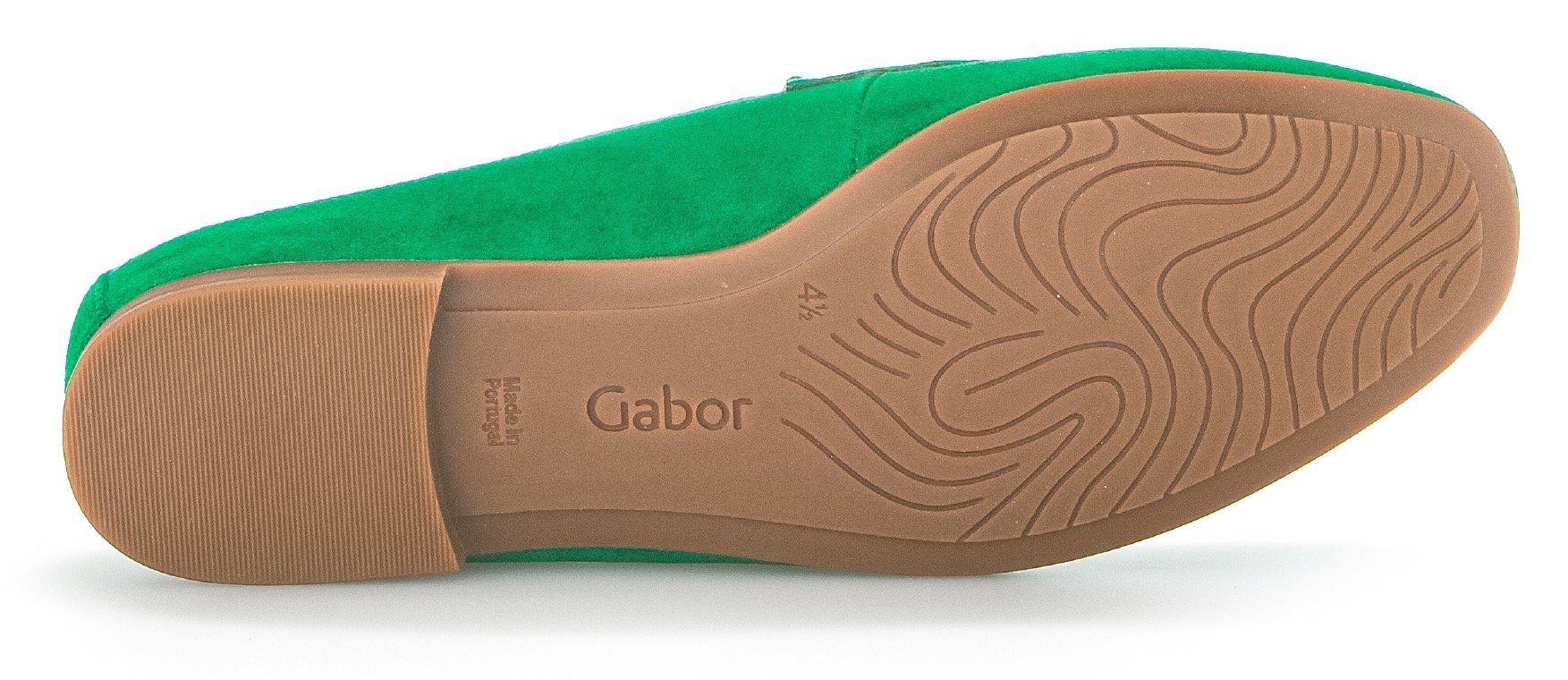 Gabor Loafer Slipper, Business Schuh mit Zierriegel und Blockabsatz