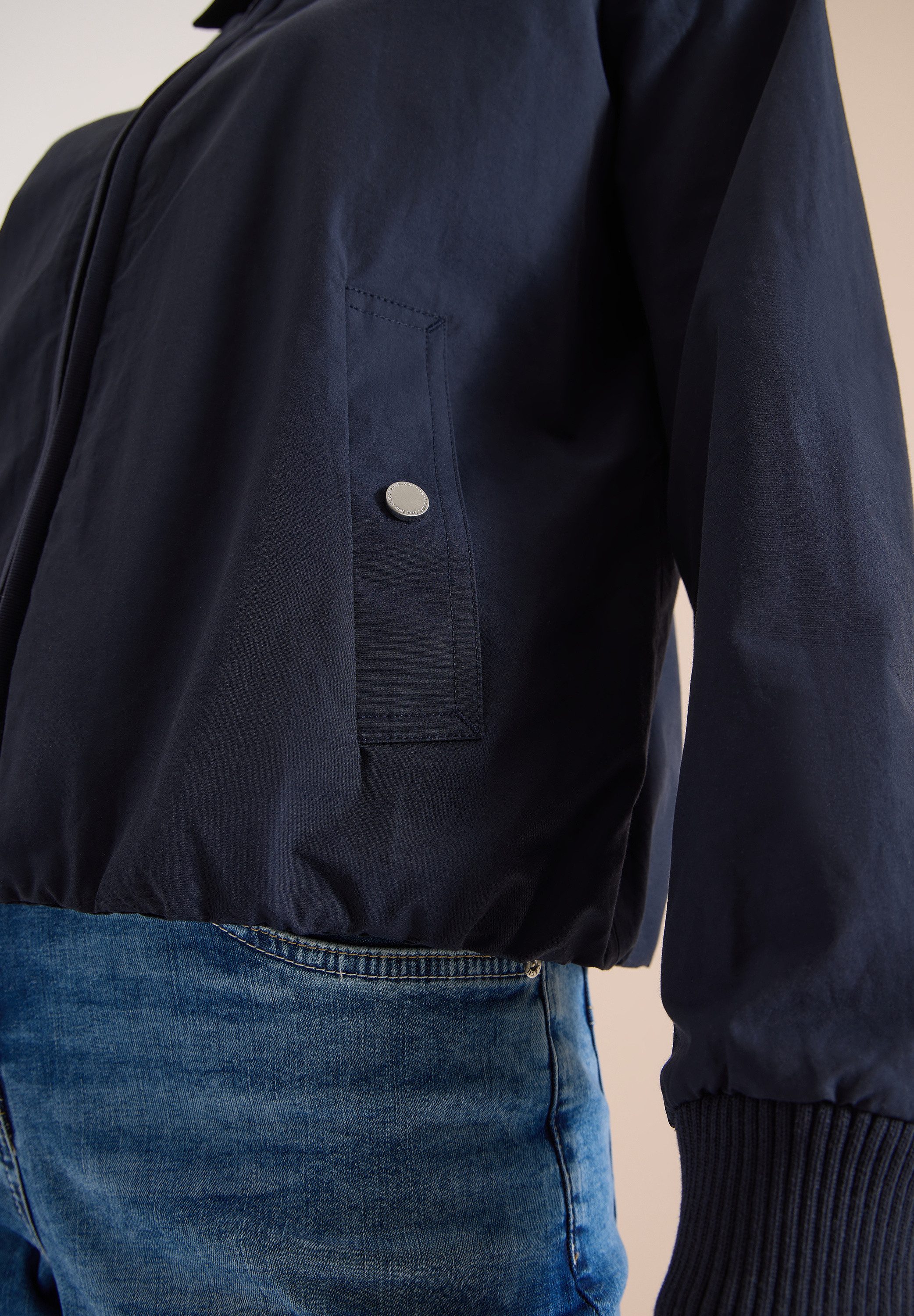 CECIL Jackenblazer Blouson mit Hemdblusenkragen