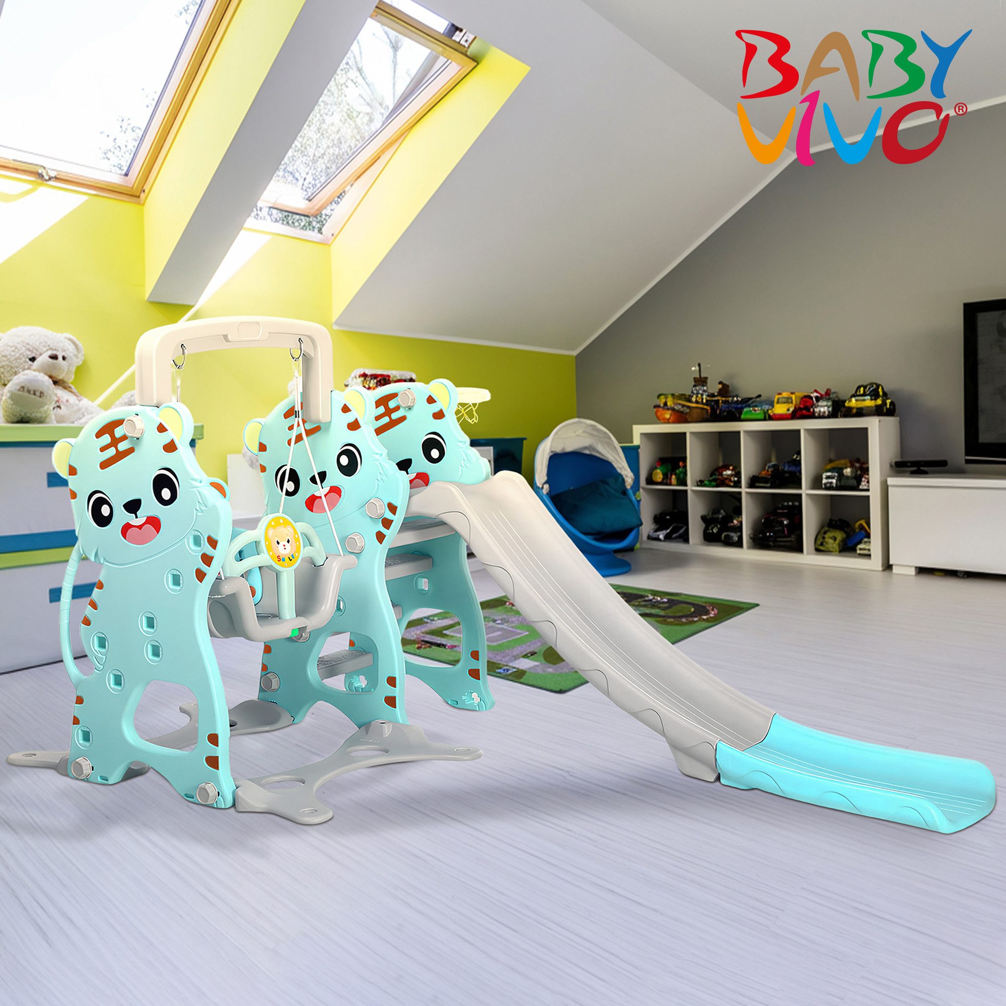 Baby Vivo Schaukelkombination Spielplatzschaukel / Spielgerüst günstig online kaufen