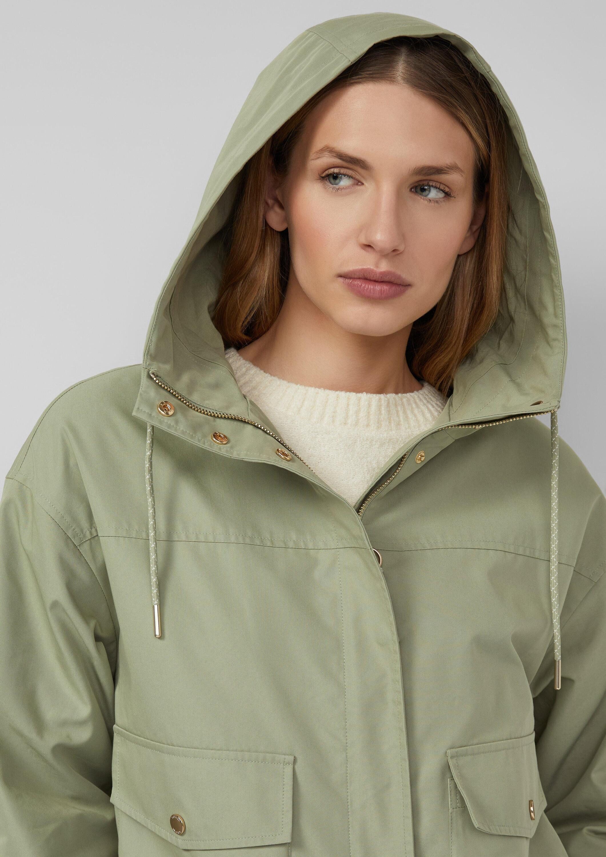 s.Oliver Funktionsjacke Outdoor-Jacke Jacke im Relaxed Fit mit Kapuze – Bild 4 von 5