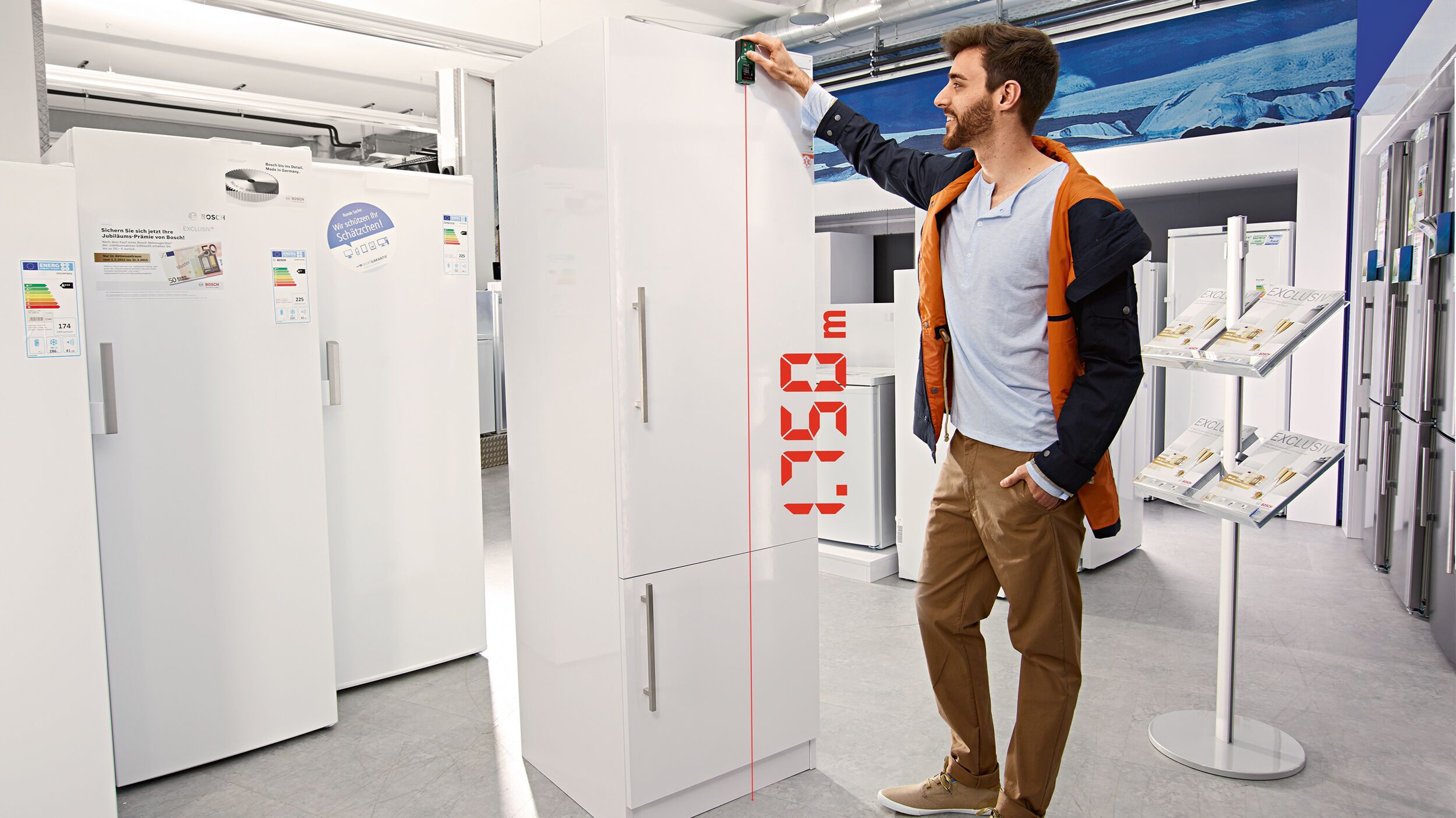 BOSCH Entfernungsmesser UniversalDistance 50, Digitaler Laser - im Karton
