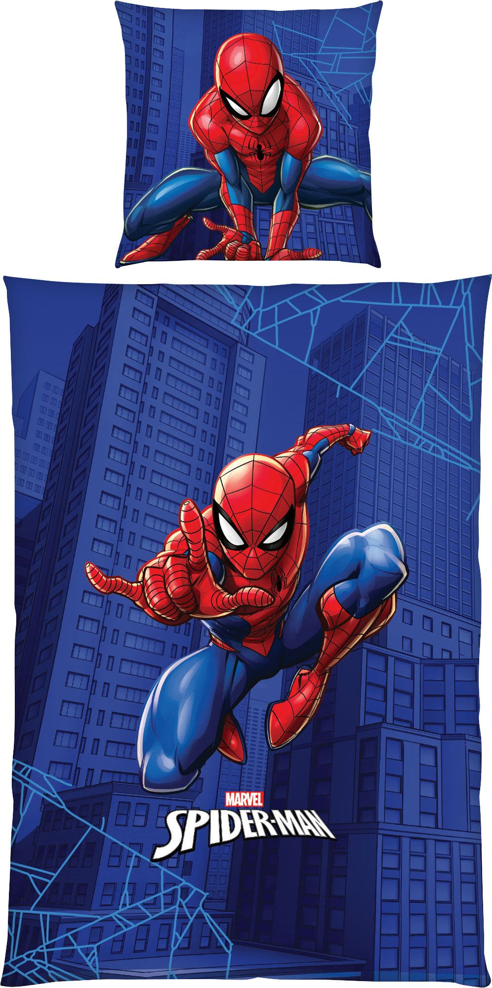 Herding Kinderbettwäsche Bettwäsche "Spiderman", Renforcé, Renforcé Motiv: Spiderman/Schriftzug: Spiderman