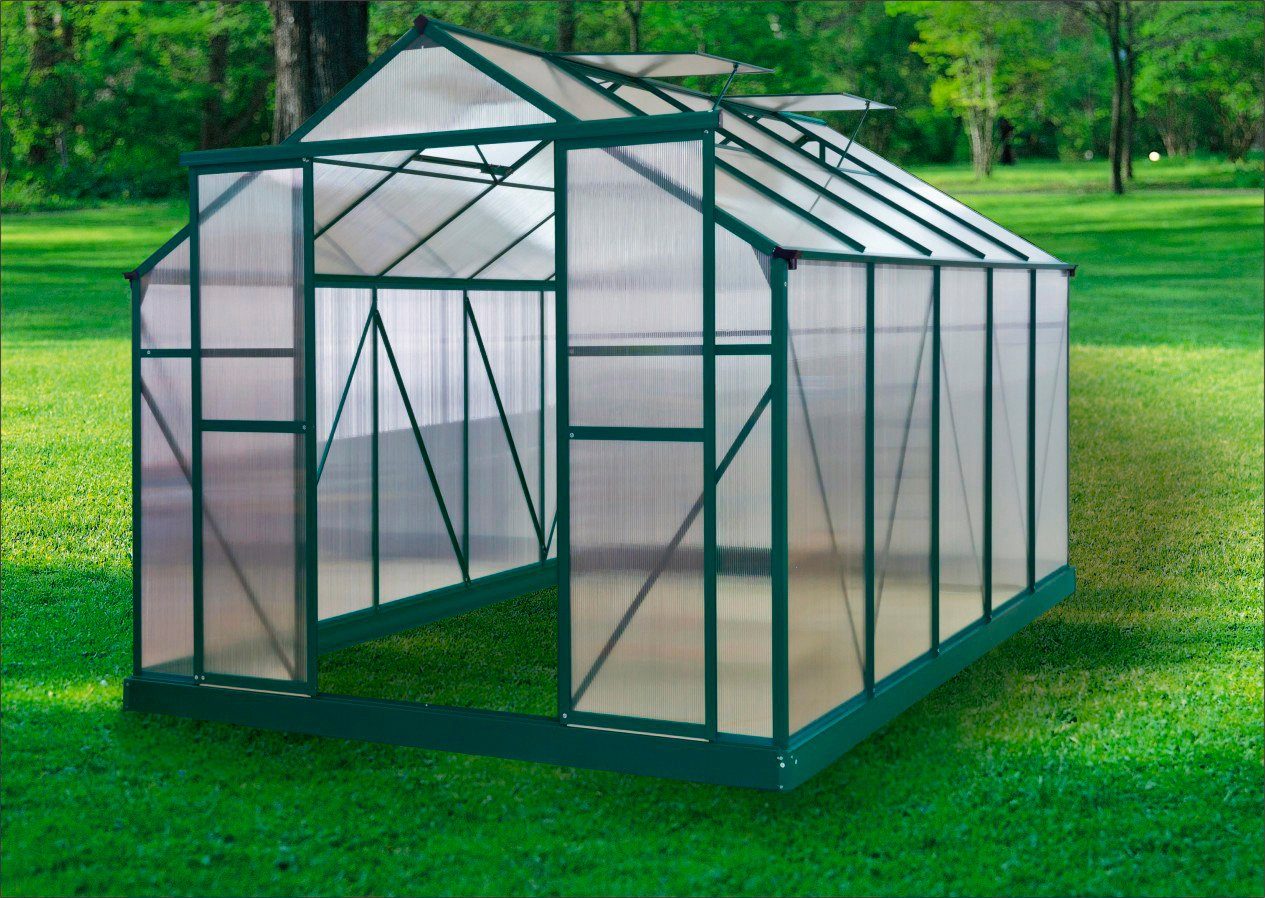 KONIFERA Gewächshaus Asti 3600, BxTxH: 244 x 366 x 215 cm, 6 mm Wandstärke, Komplett-Set