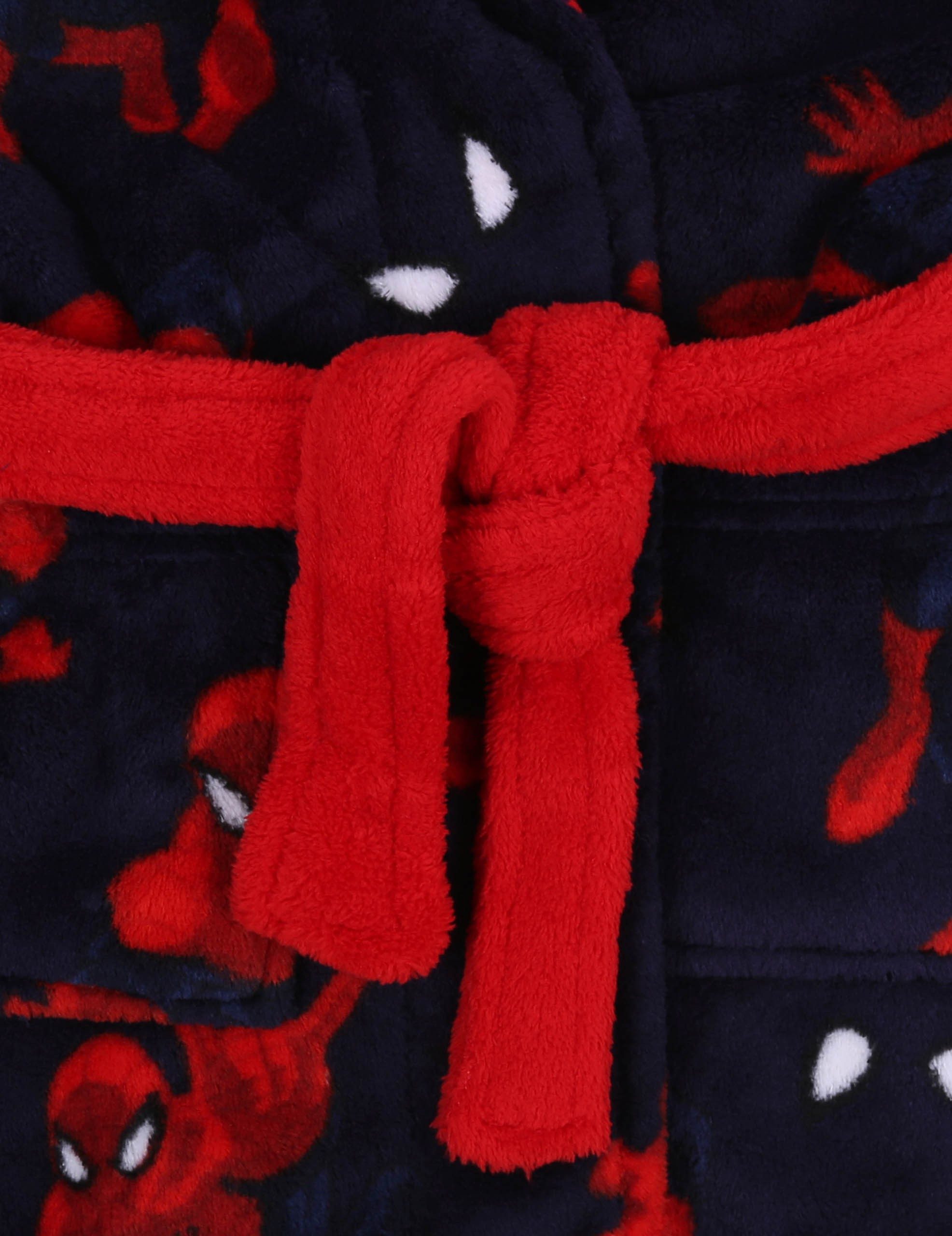 MARVEL Kinderbademantel Ein marienblau-roter Spiderman MARVEL Bademantel 18-24 Monate