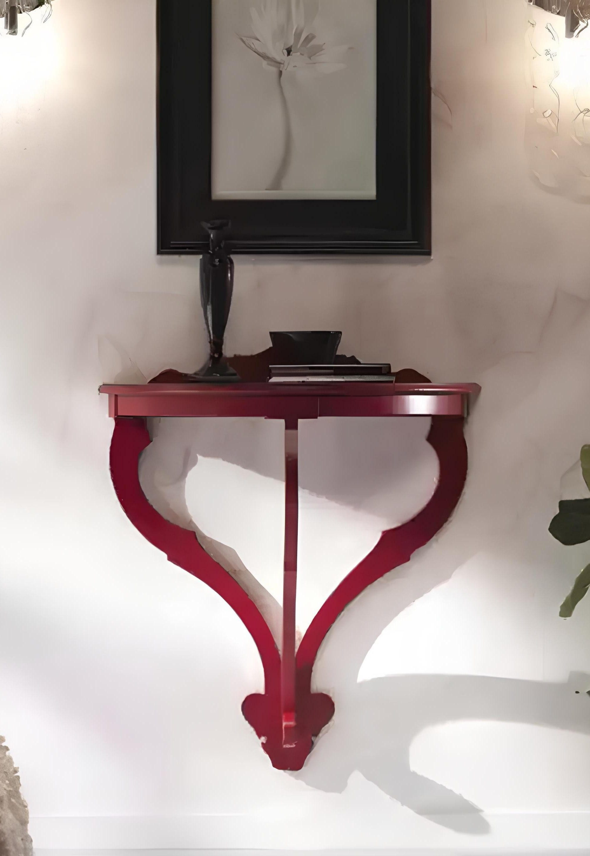 Xlmoebel Konsolentisch Neuer Wand-Konsolentisch aus Holz für den Flur mit Telefonablage (Konsole), Hergestellt in Italy