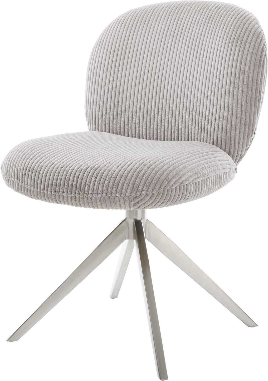 DELIFE Polsterstuhl Nube-Flex, Kreuzgestell breit Edelstahl günstig online kaufen