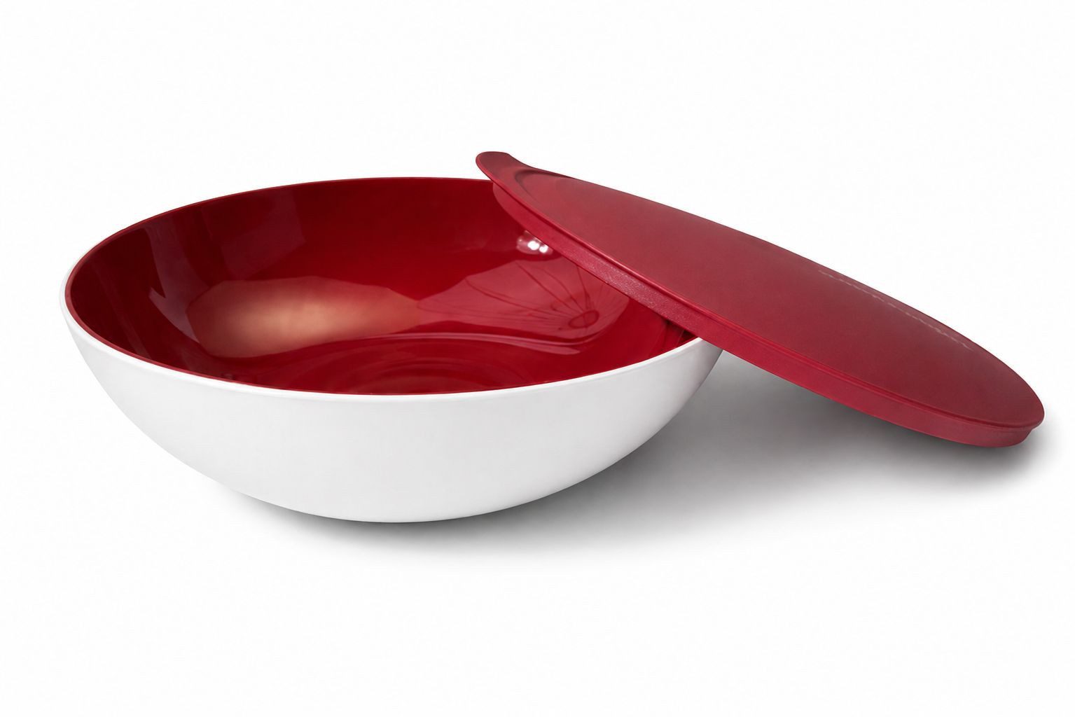 TUPPERWARE Schüssel Allegra 1,5 L rot weiß