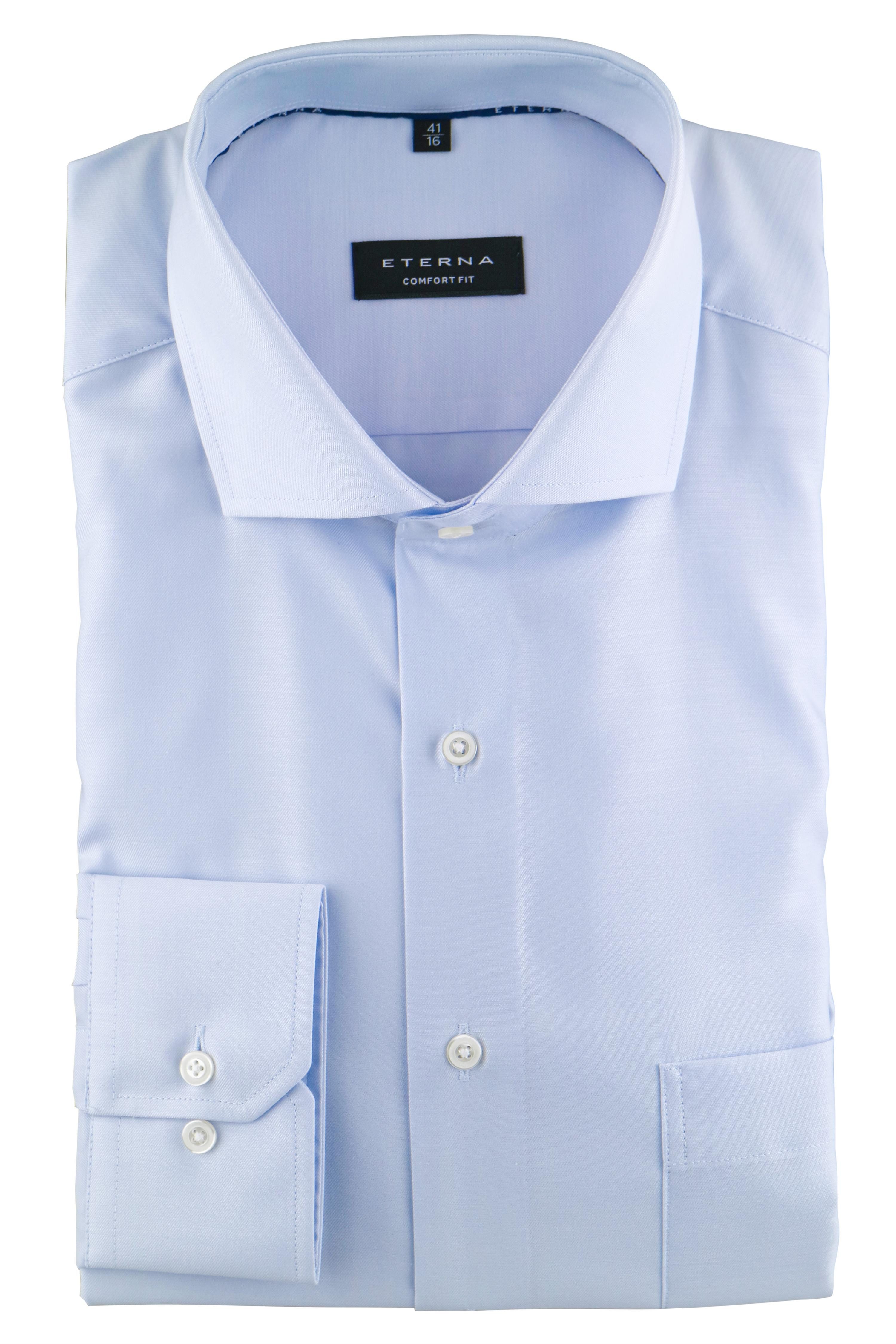 Eterna Businesshemd ETERNA COMFORT FIT Langarm Hemd hellblau 3340-10-E18V - Cool Fit