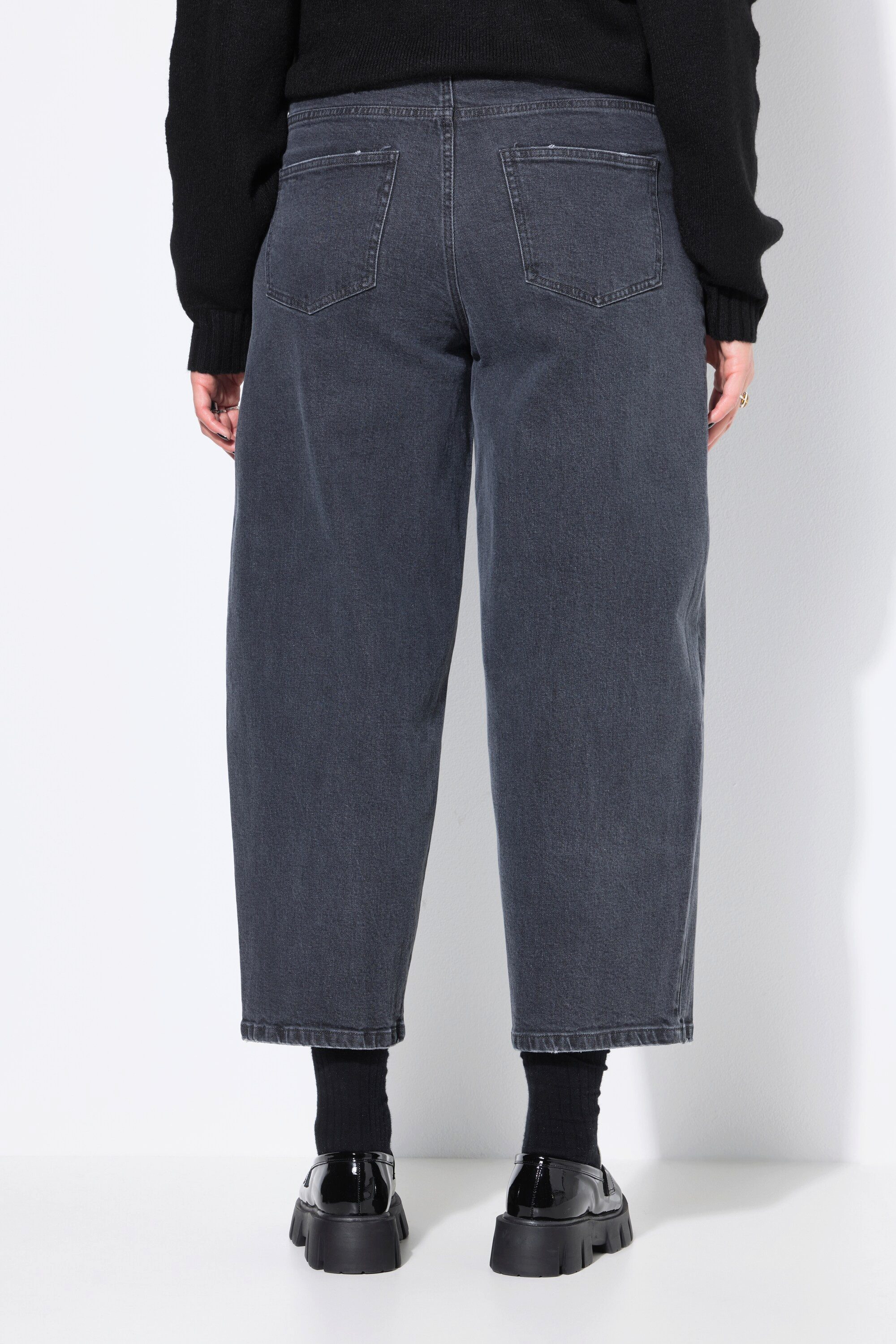 Studio Untold Regular-fit-Jeans Barrel-Jeans Wide Ballon Legs High Waist