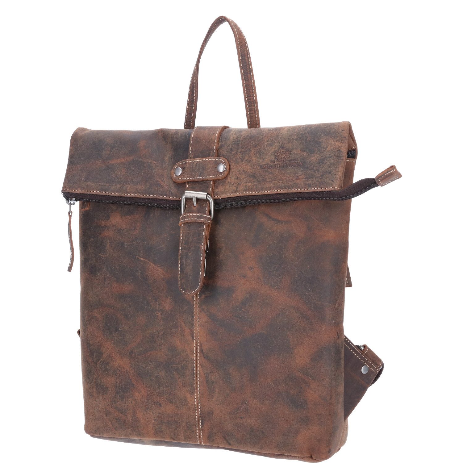 The Skandinavian Brand Freizeitrucksack The Skandinavian Brand Leder Rucksack HUNTER tan (1-tlg)