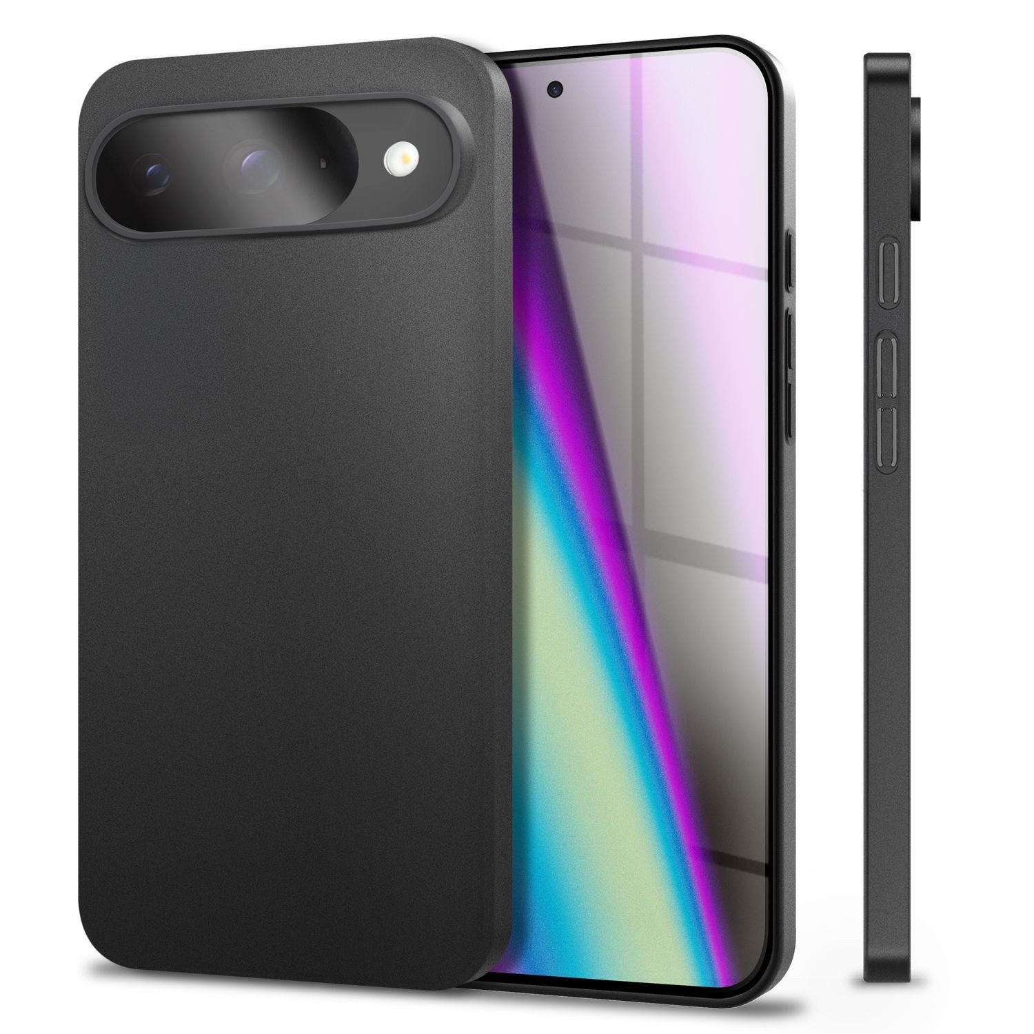Nalia Smartphone-Hülle Google Pixel 9 16 cm (6,3 Zoll), Ultra Dünn 0,3mm / Mattiertes Finish / Anti-Fingerprint / Rutschfest