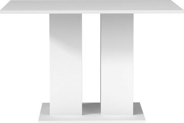 Homexperts Säulen-Esstisch Mulan, Breite 110 cm mit Regalfächern, in 3 Farben erhältlich