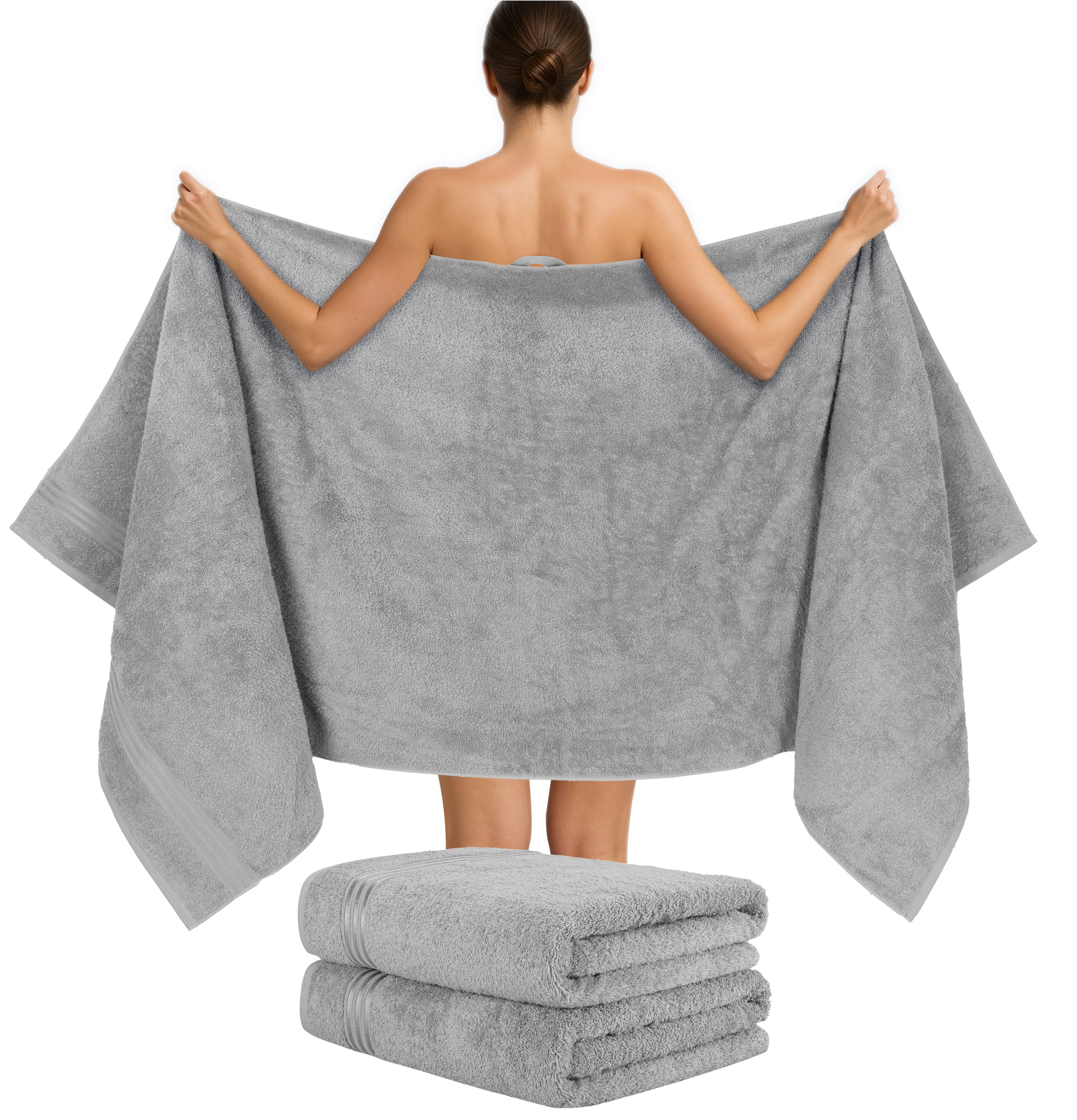 HAMMETEX Saunatuch Hammetex 2er Set extra große Saunatücher, Frottier (Packung, 2-St), 100% Baumwolle – Weich & Saugfähig – Luxuriöse Große Spa-Badetücher
