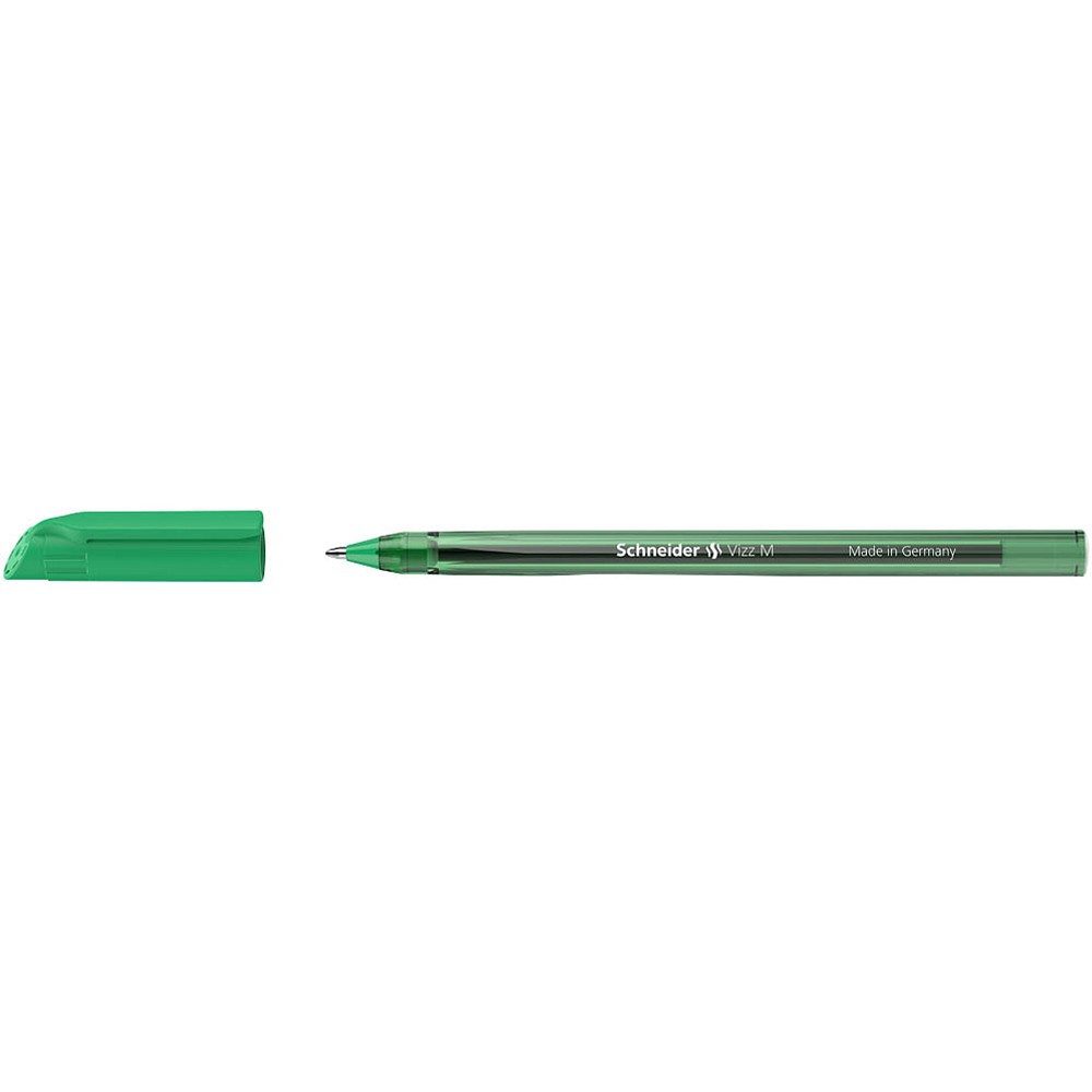 SCHNEIDER Schneider 102204 Kugelschreiber Vizz M Schreibfarbe grün Tintenpatrone